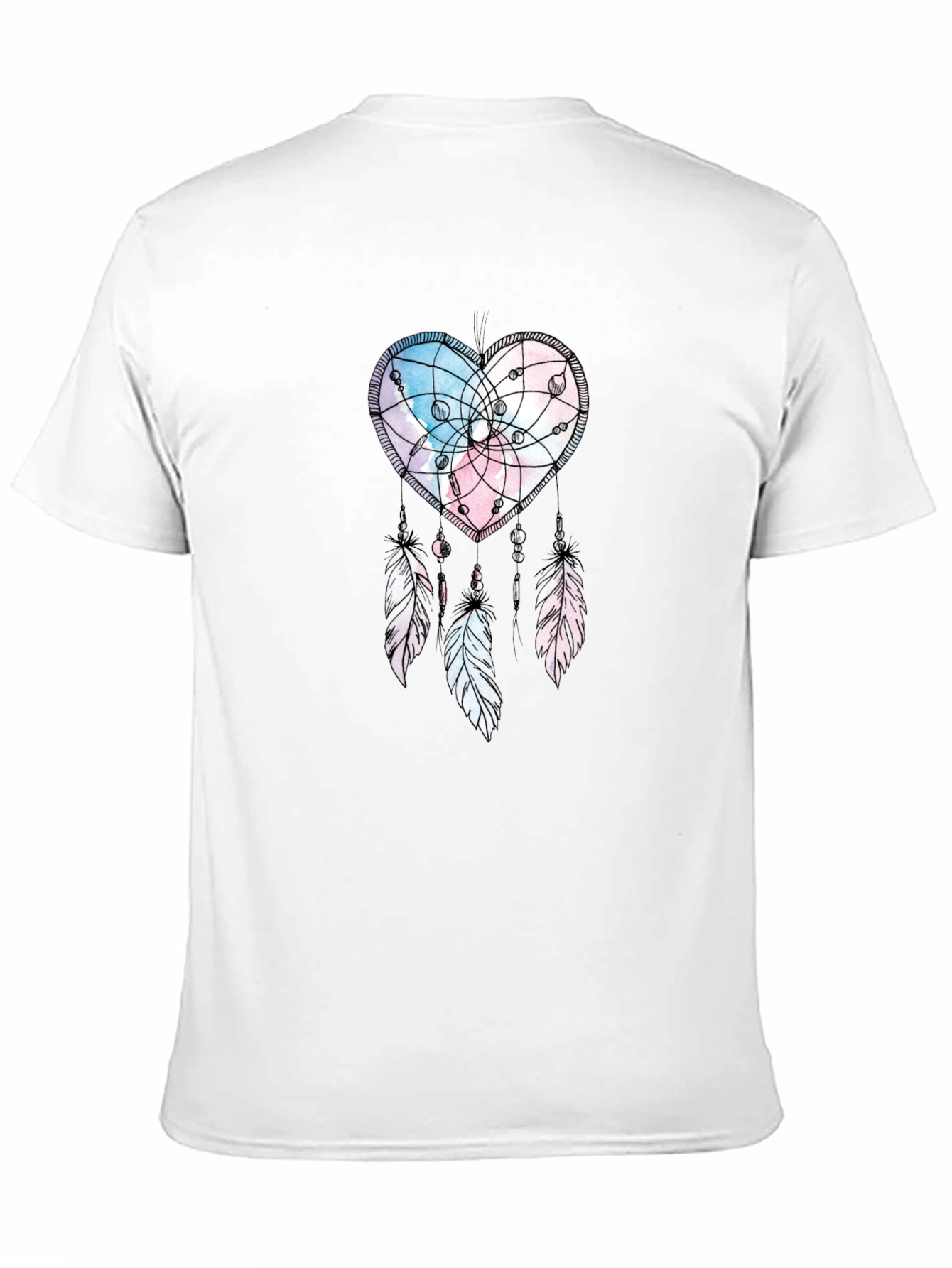 Heart Dreamcatcher T-Shirt: Stylish Black Tee for Men