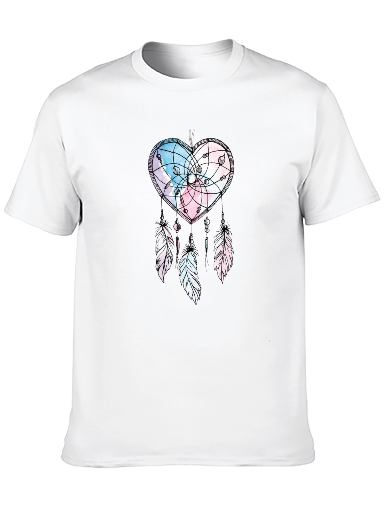 Heart Dreamcatcher T-Shirt: Stylish Black Tee for Men