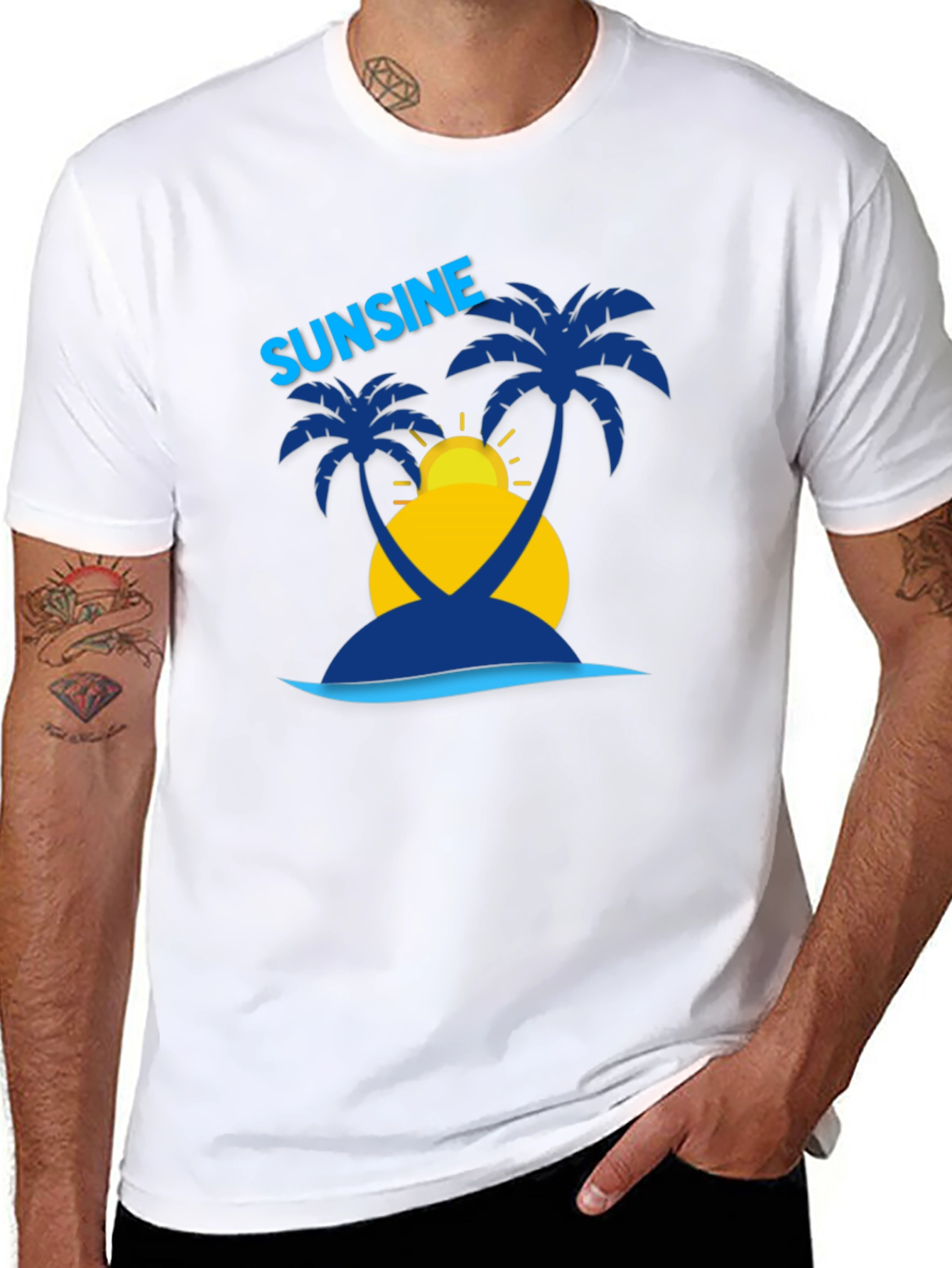 Sunshine Island Graphic T-Shirt - Tropical Vibe