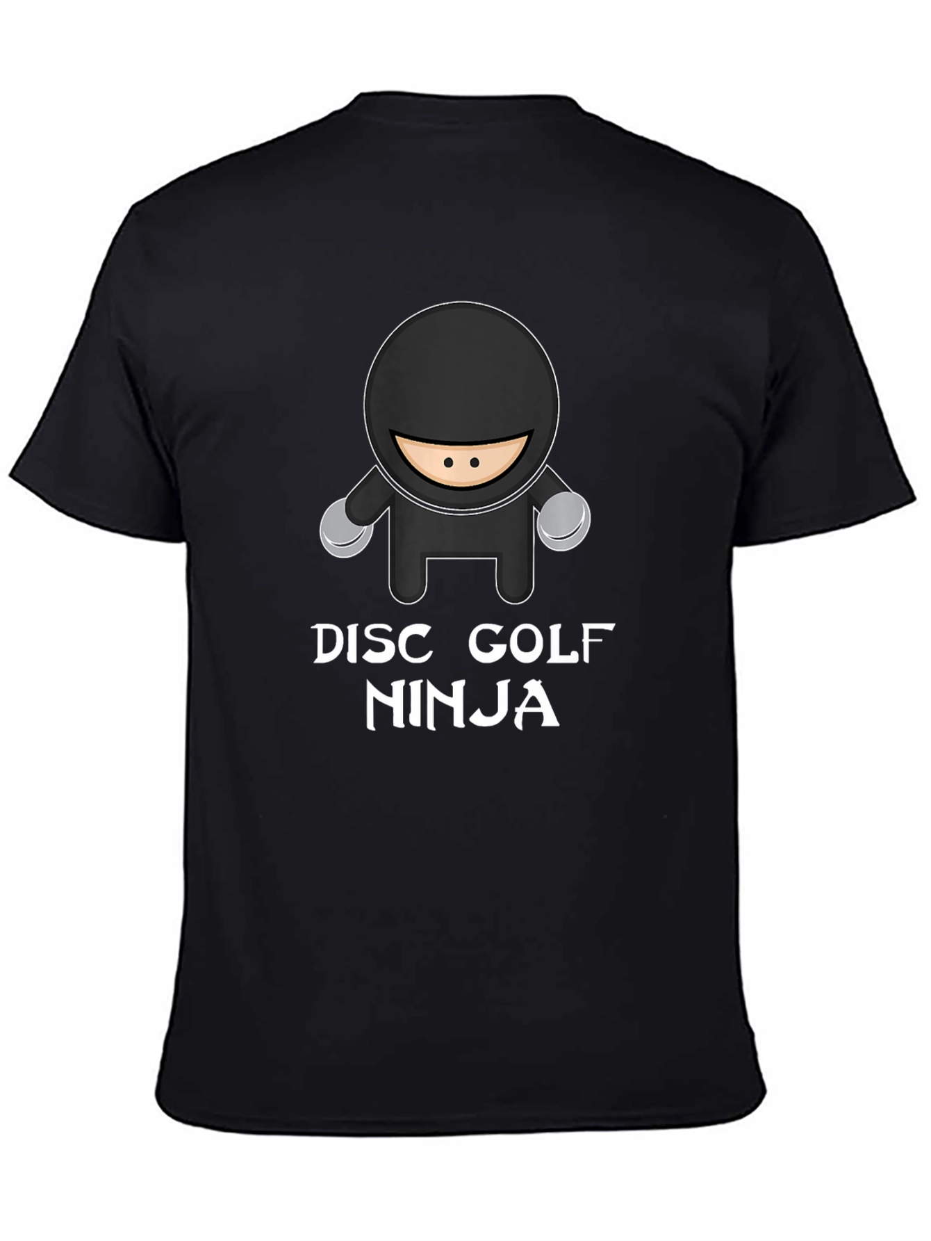 Disc Golf Ninja T-Shirt - Black Graphic Tee
