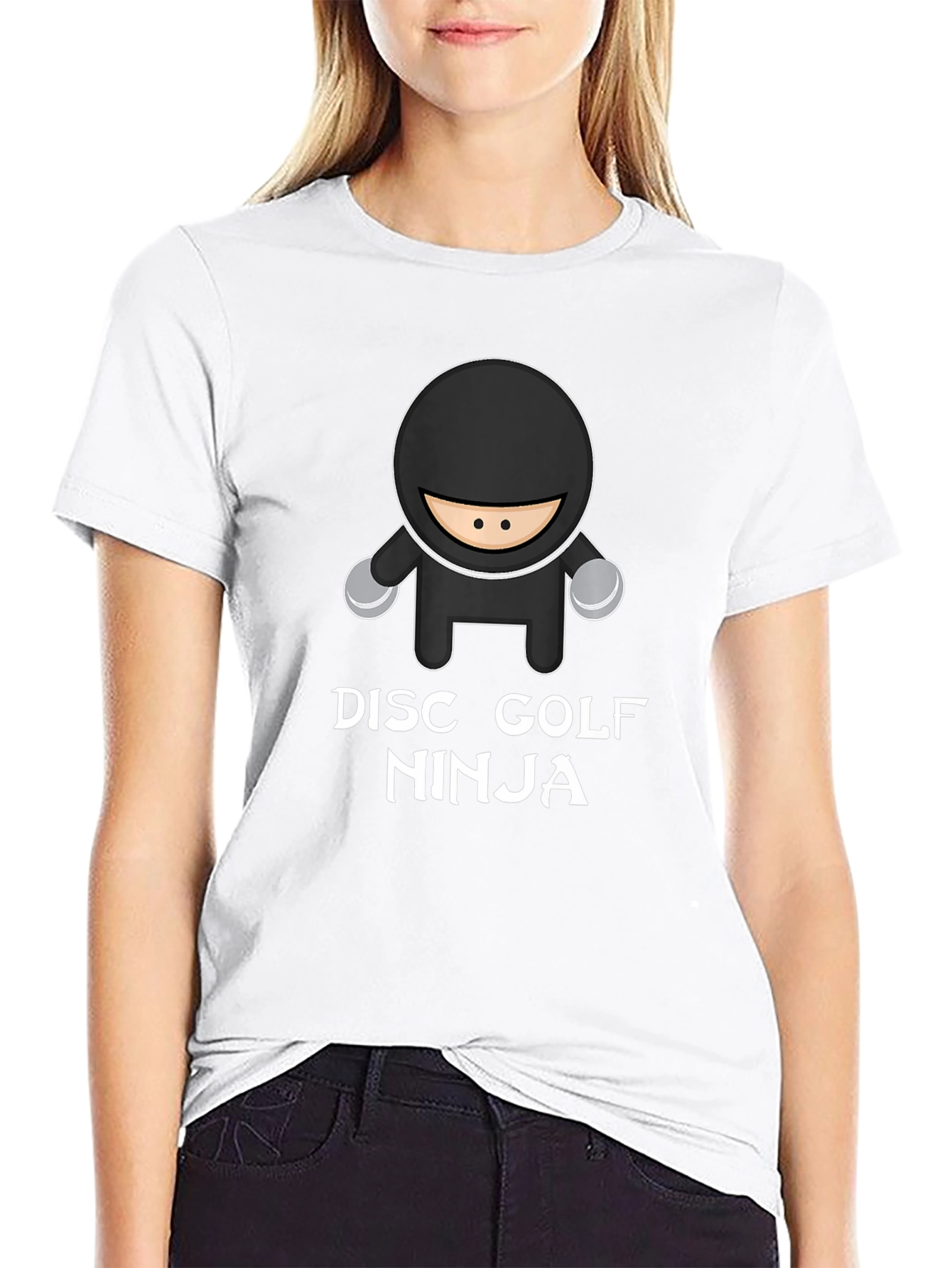 Disc Golf Ninja T-Shirt - Black Graphic Tee