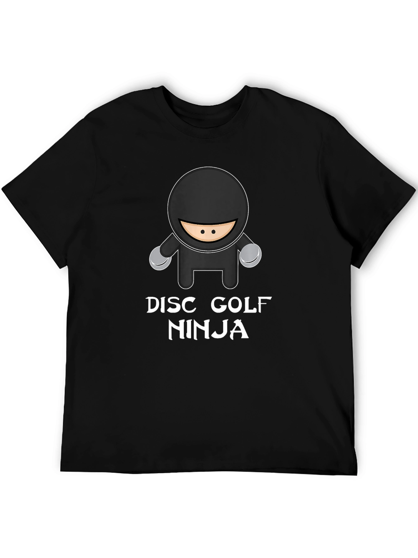 Disc Golf Ninja T-Shirt - Black Graphic Tee