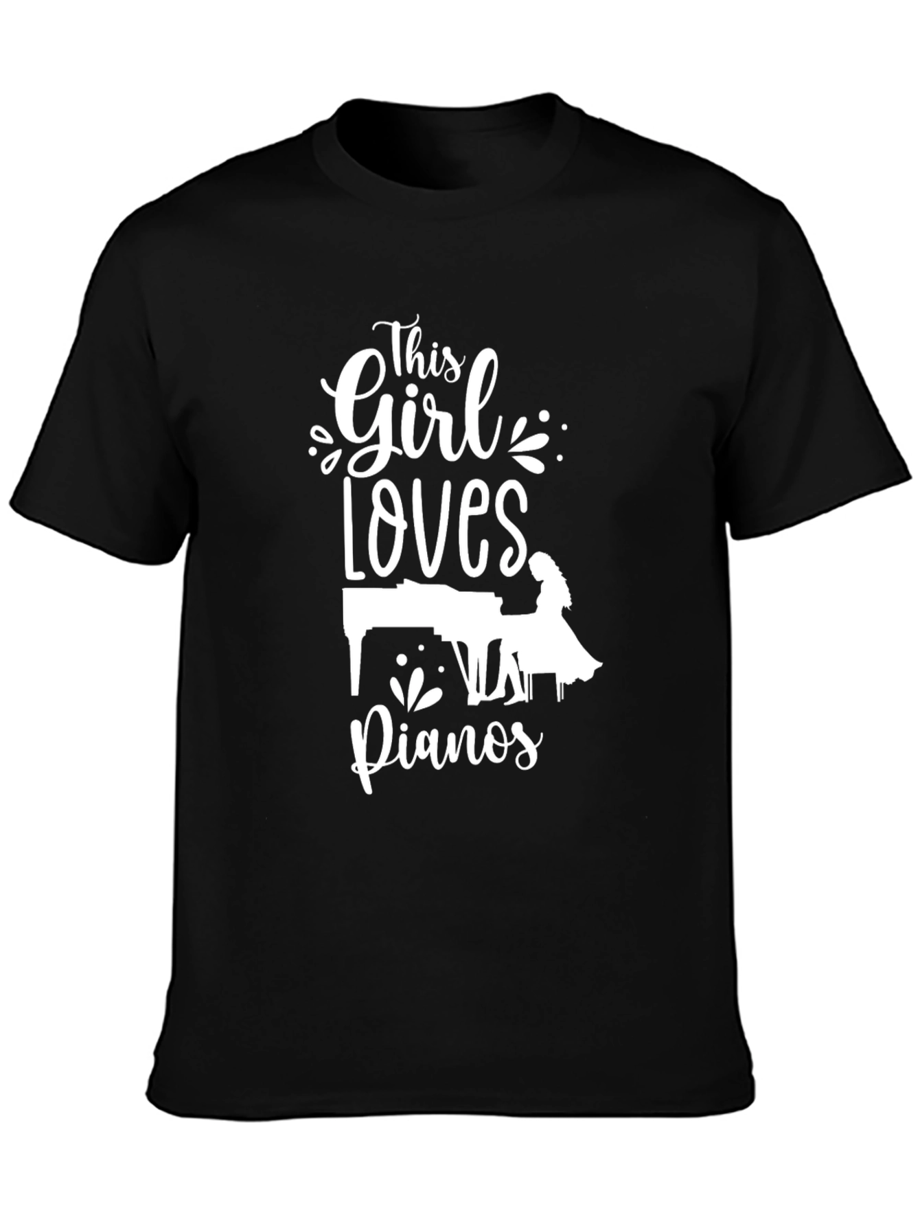 Piano Lovers Tee - This Girl Loves Pianos T-Shirt