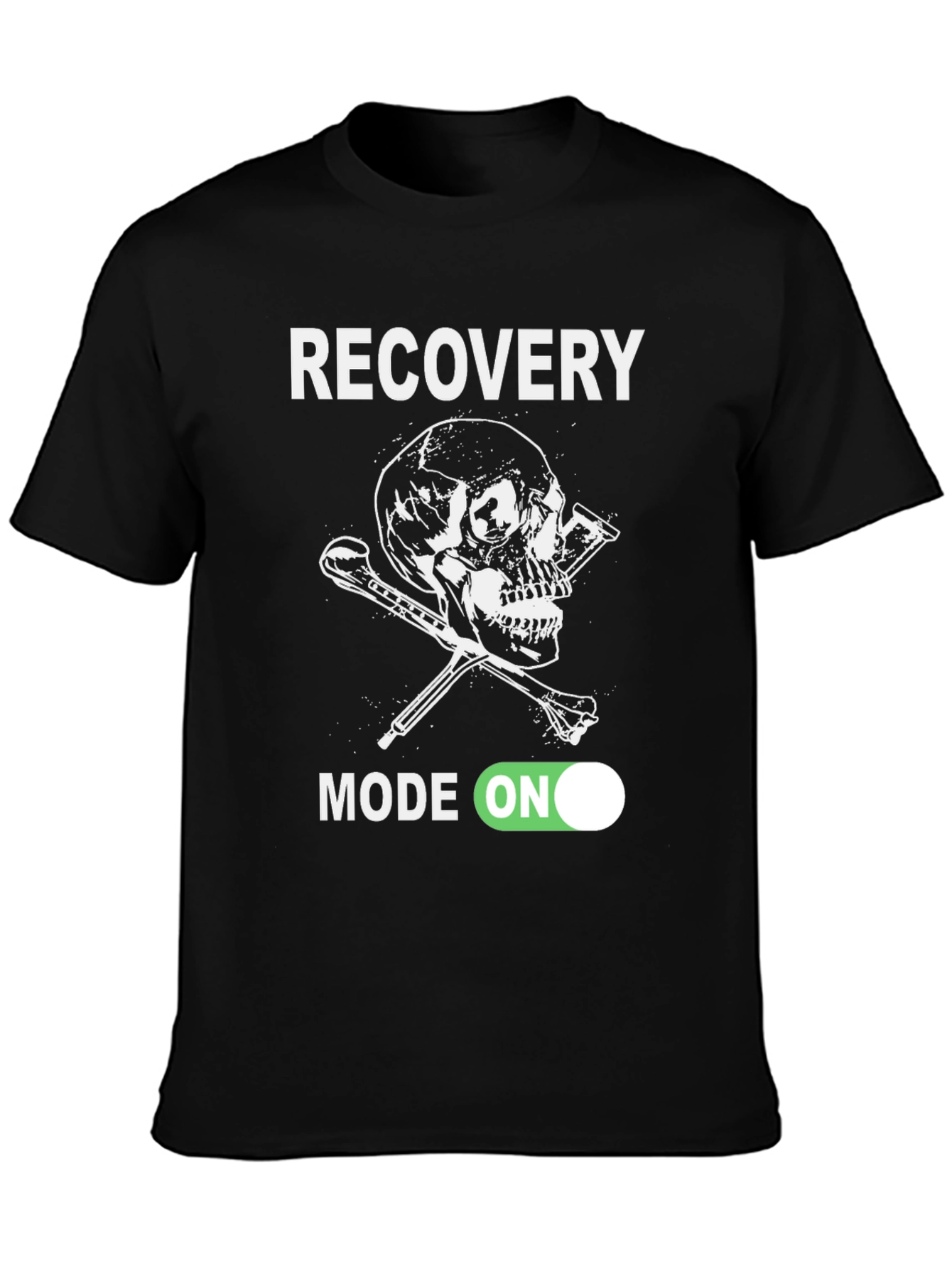 Recovery Mode On Skull Graphic T-Shirt