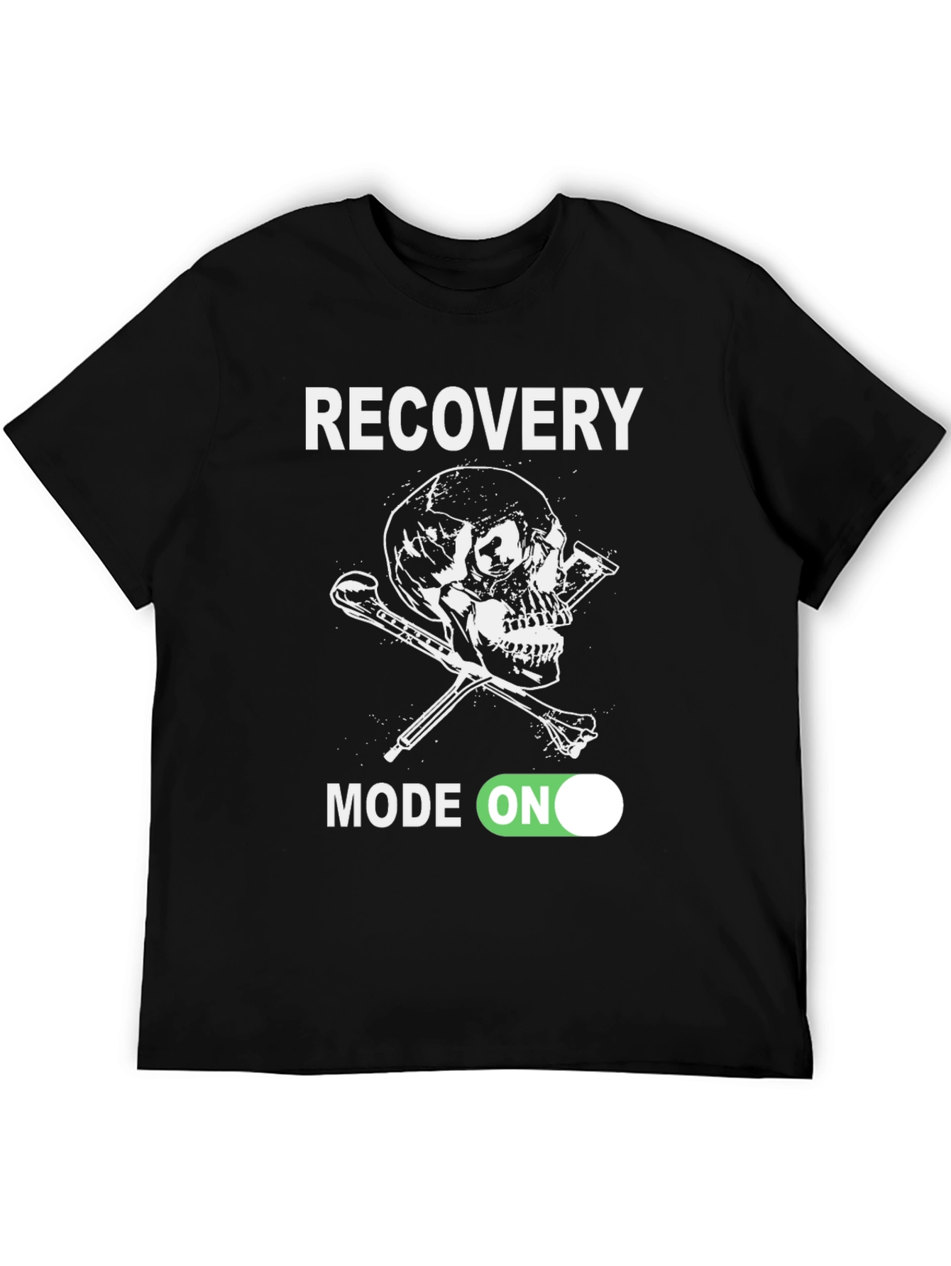 Recovery Mode On Skull Graphic T-Shirt