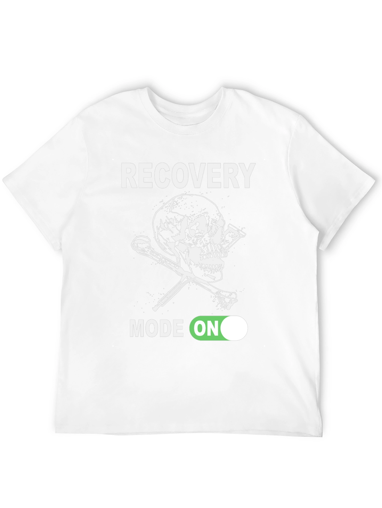 Recovery Mode On Skull Graphic T-Shirt