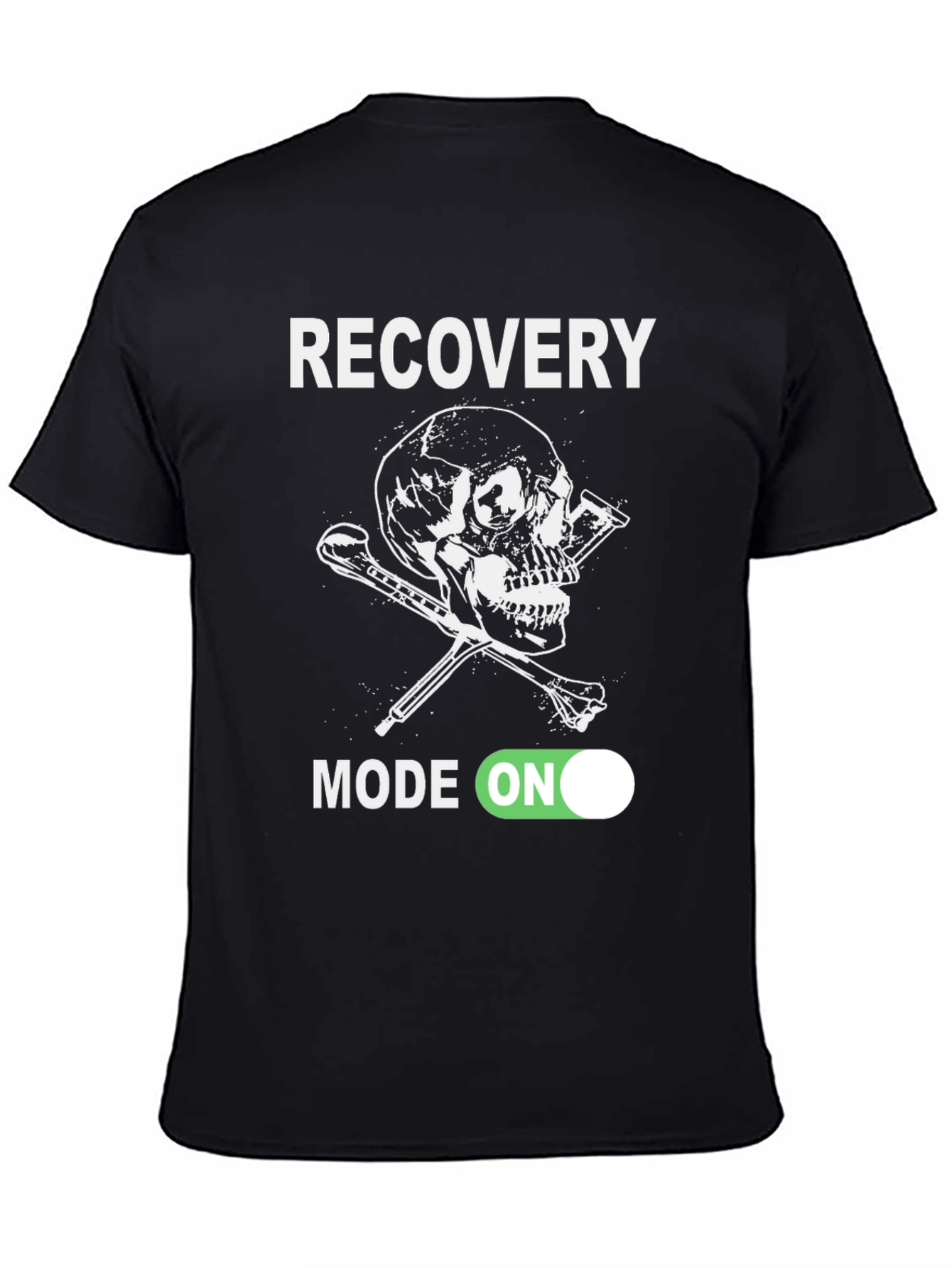 Recovery Mode On Skull Graphic T-Shirt