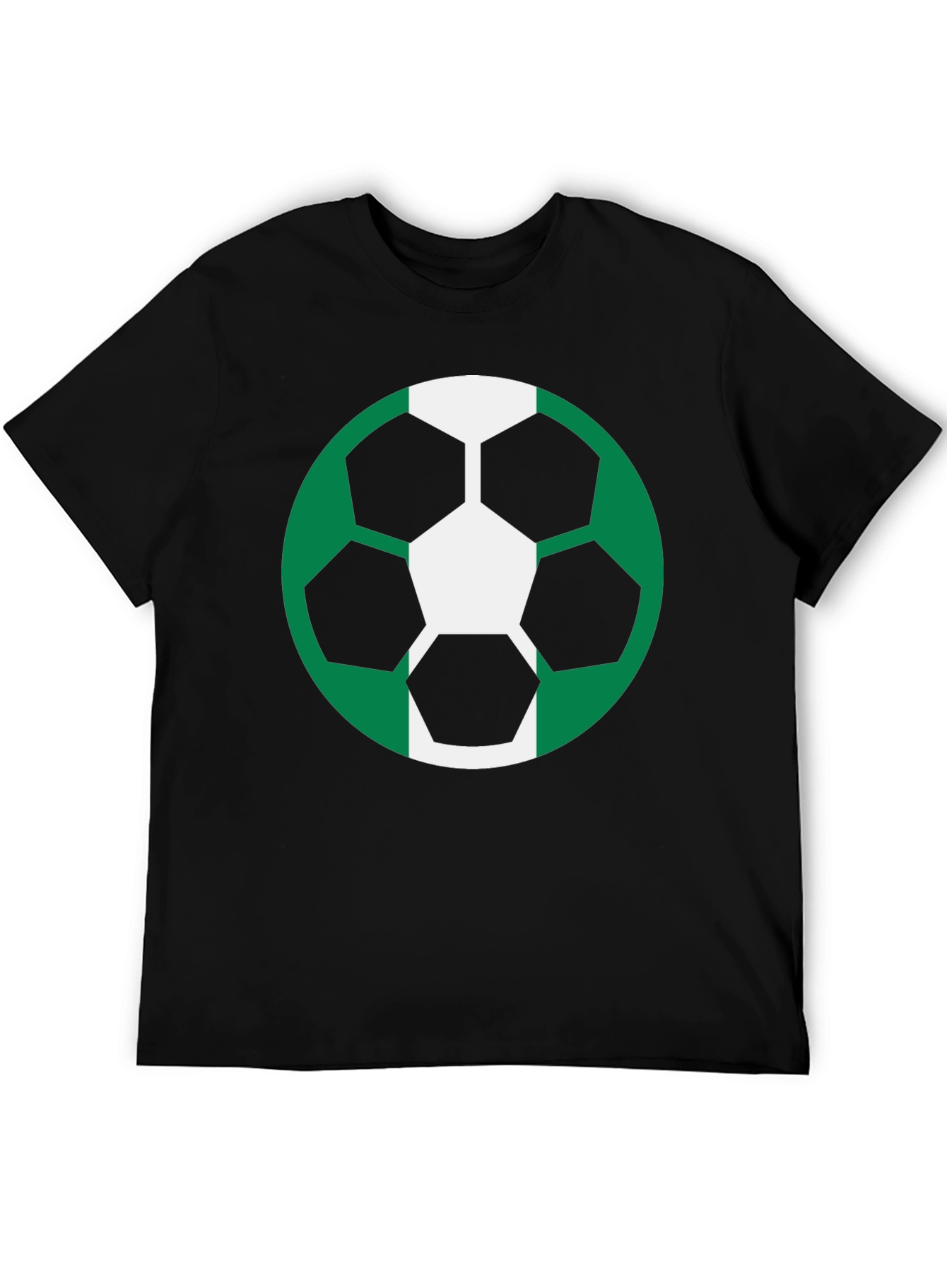 Soccer Ball Nigeria Flag T-Shirt