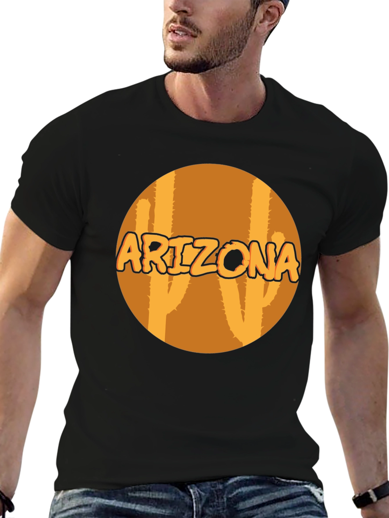 Arizona Cactus Graphic Tee - Black