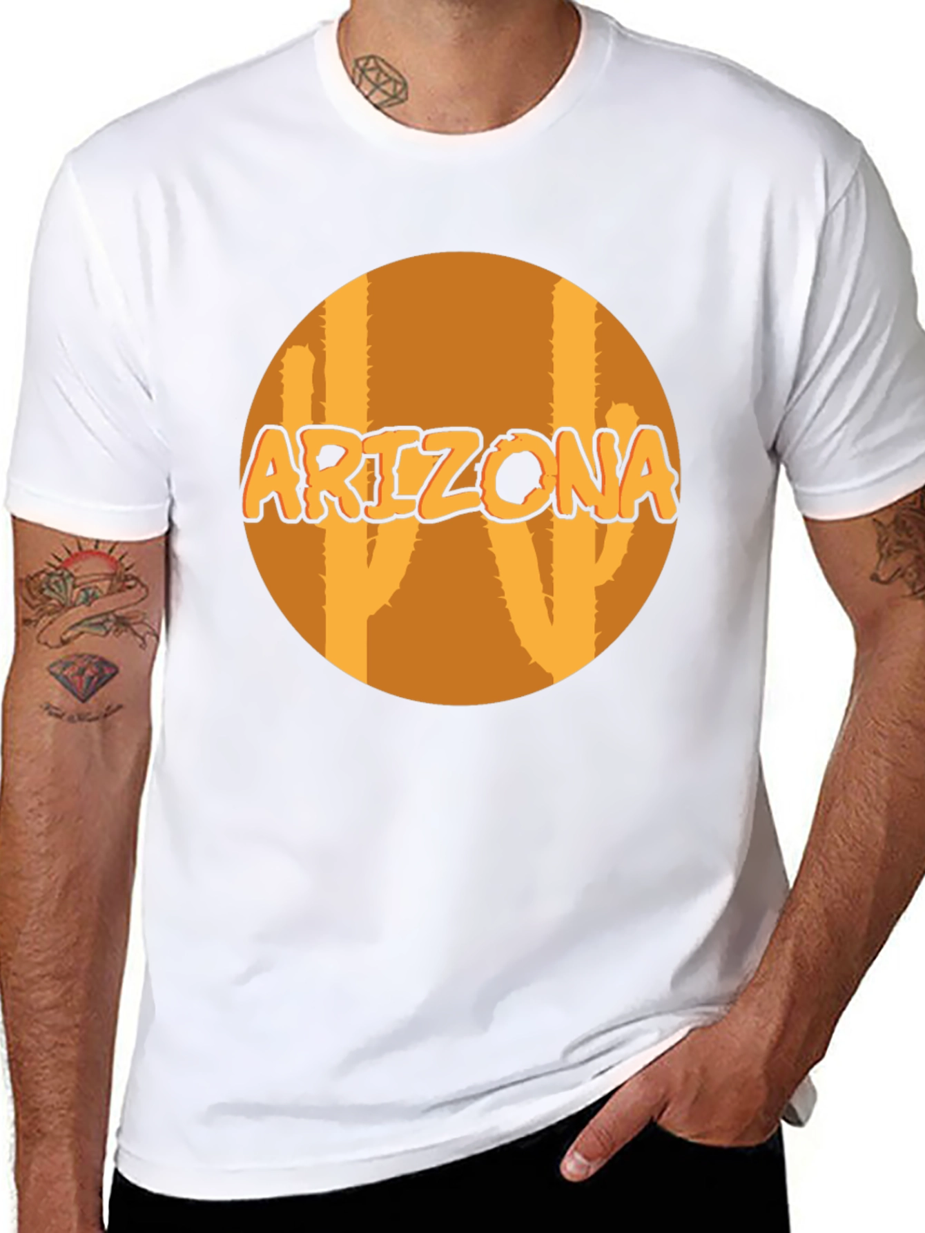 Arizona Cactus Graphic Tee - Black