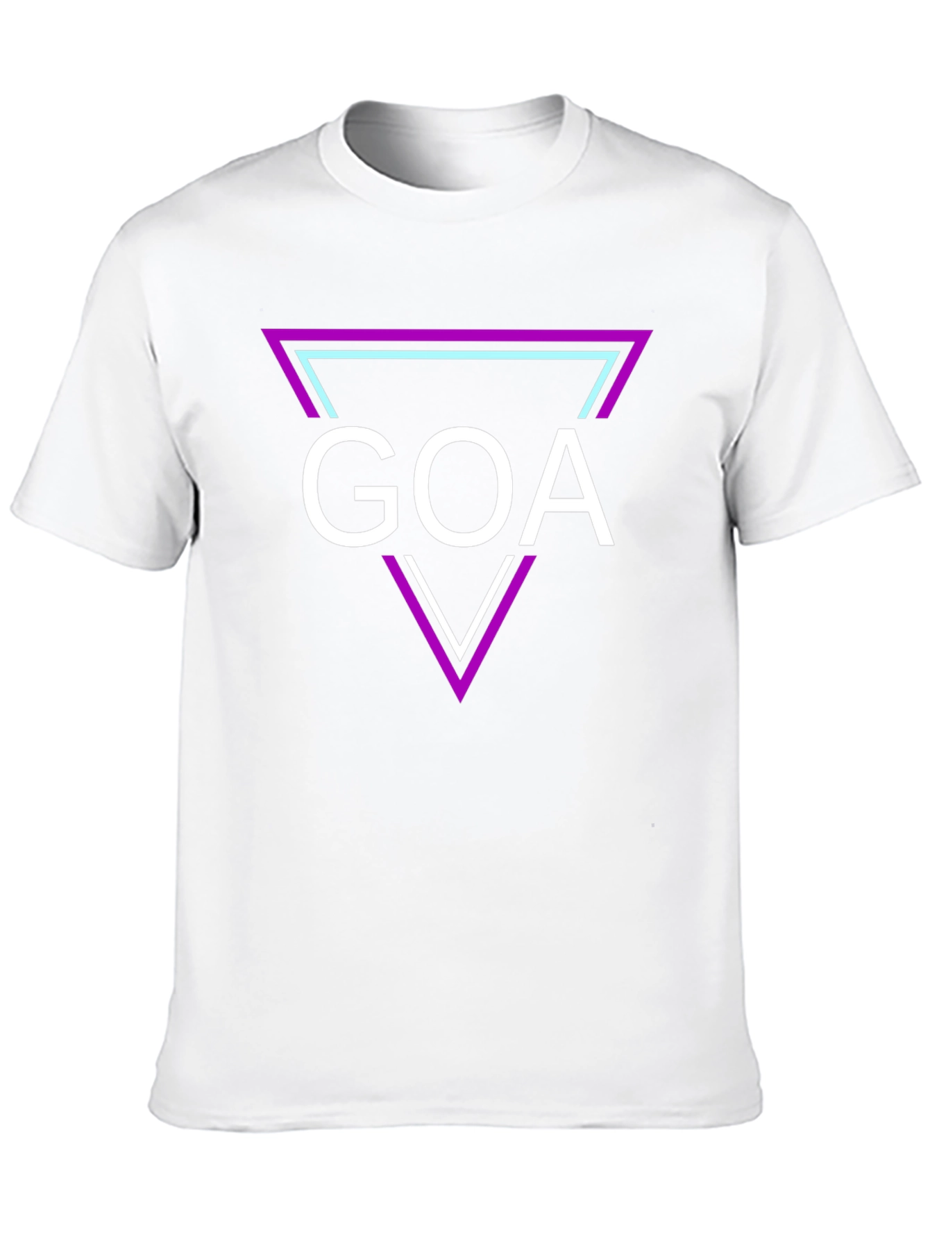 Goa Graphic Tee: Retro Triangle Design