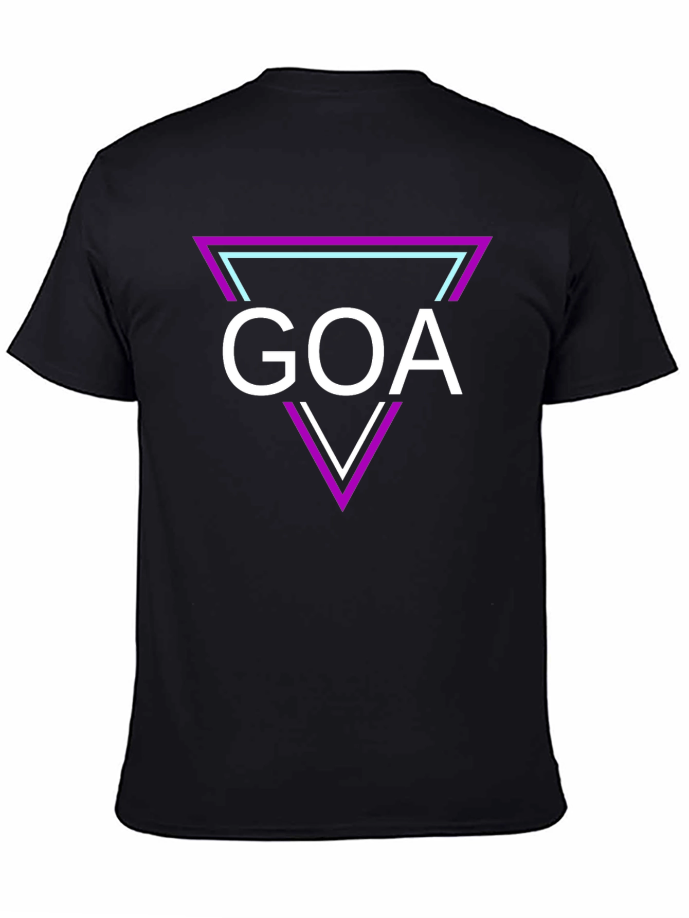 Goa Graphic Tee: Retro Triangle Design