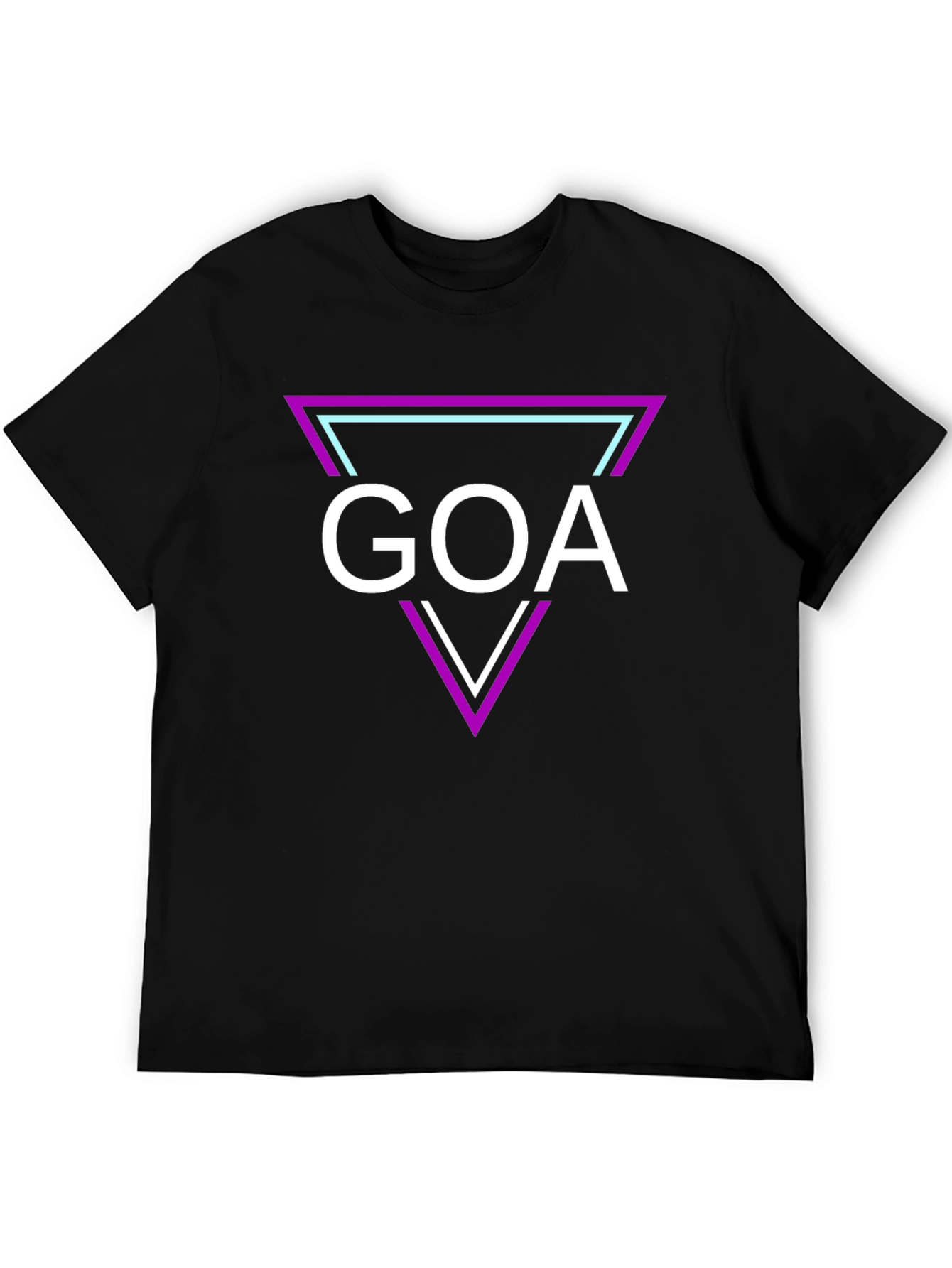 Goa Graphic Tee: Retro Triangle Design