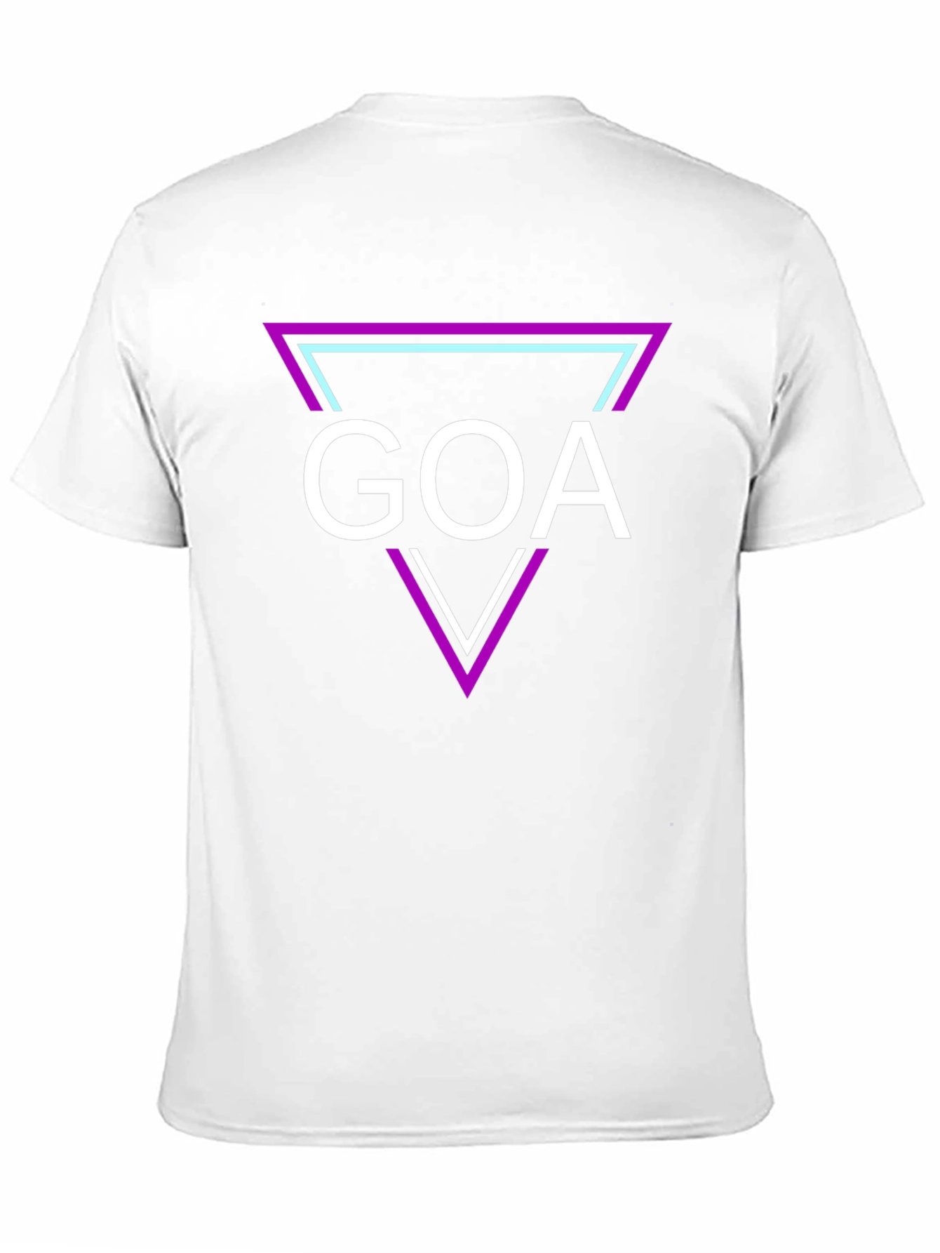 Goa Graphic Tee: Retro Triangle Design