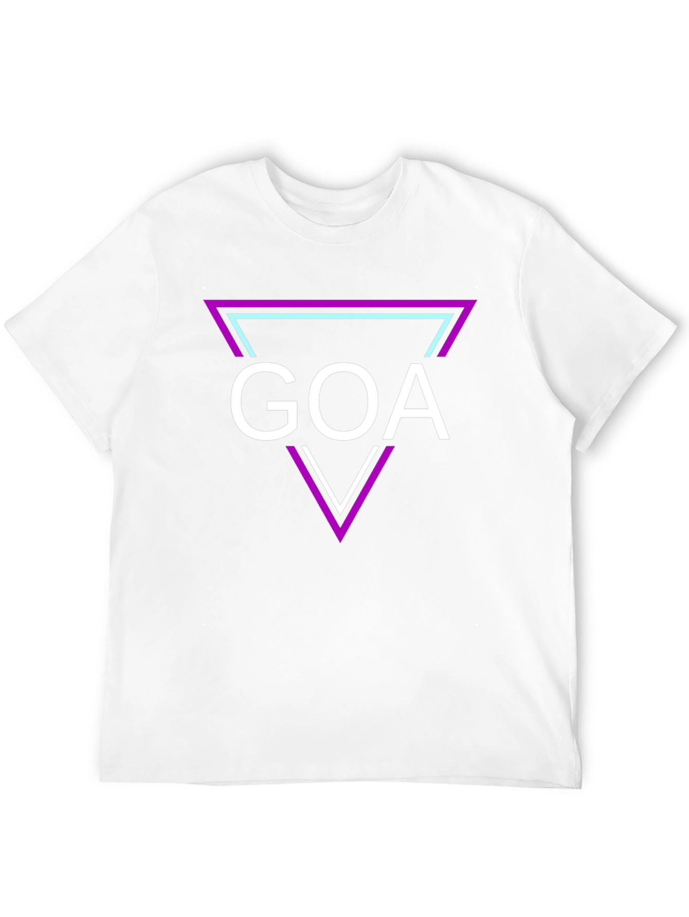 Goa Graphic Tee: Retro Triangle Design