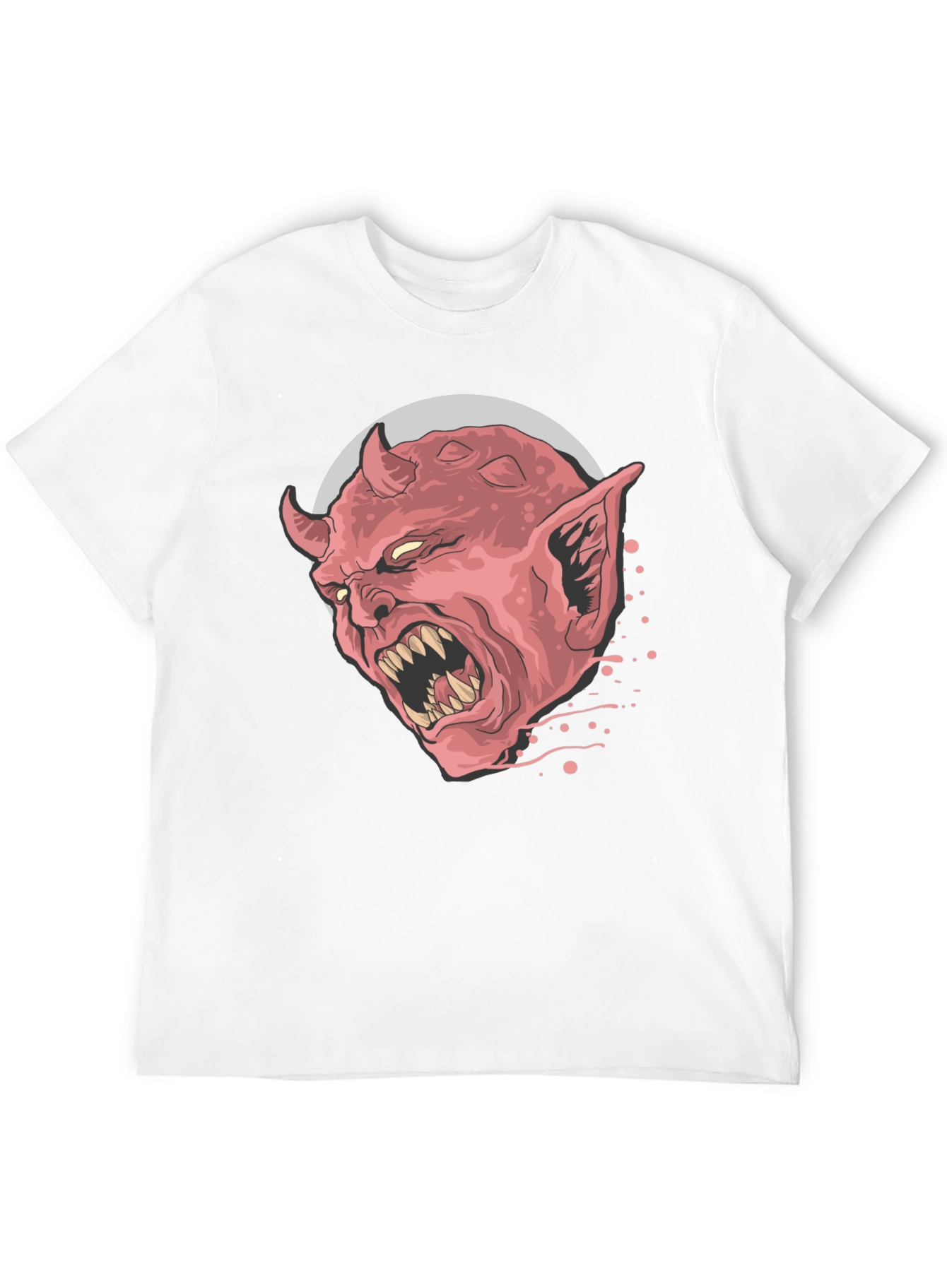 Demon Head Graphic Tee - Mens Black T-Shirt