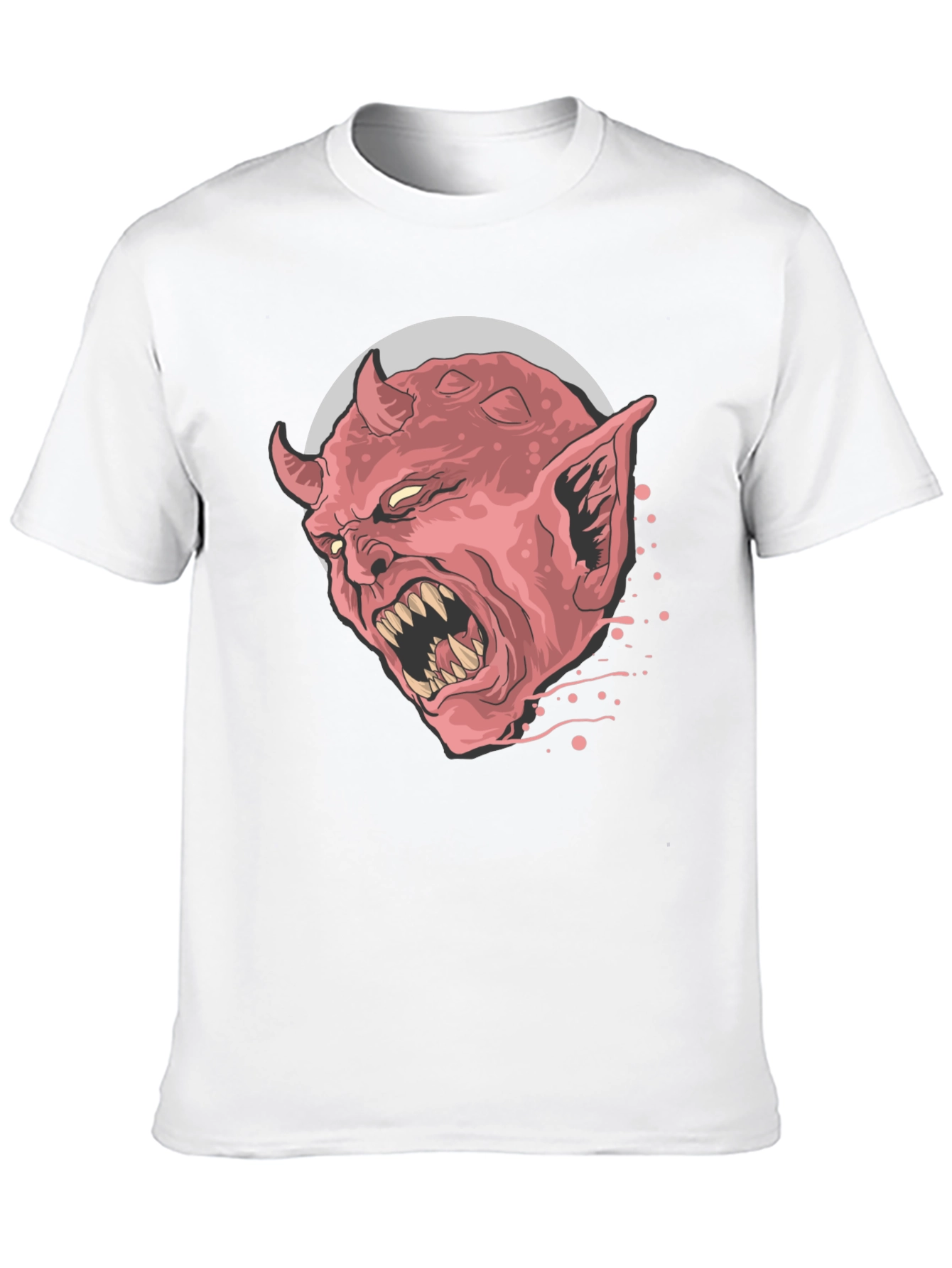 Demon Head Graphic Tee - Mens Black T-Shirt