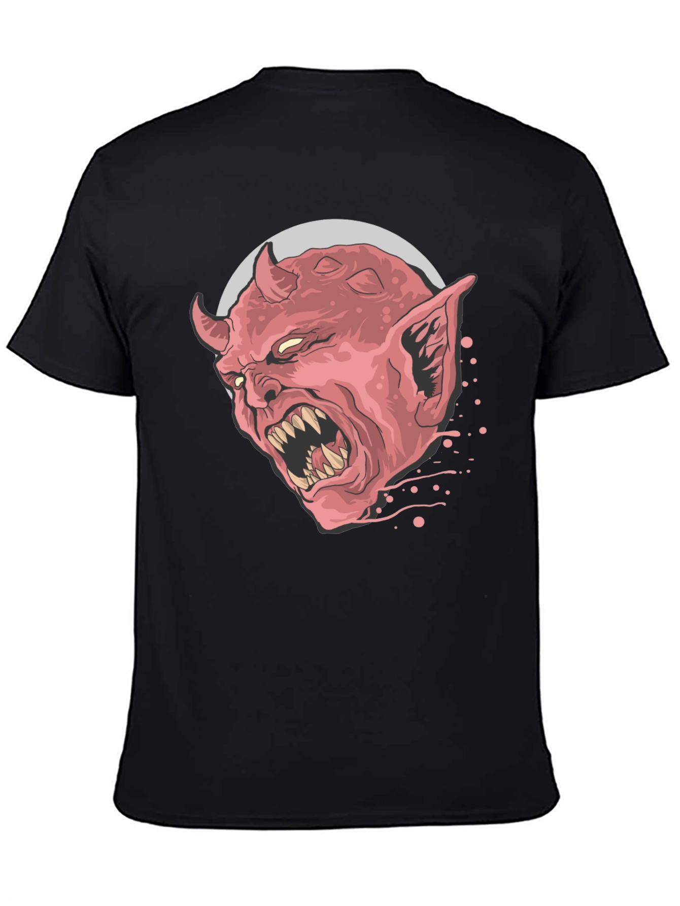 Demon Head Graphic Tee - Mens Black T-Shirt