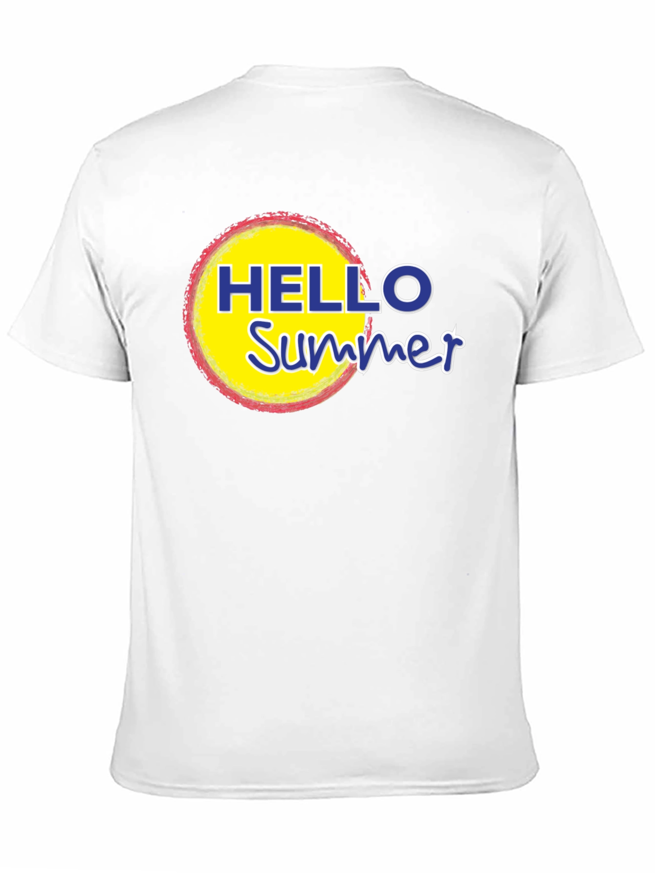 Hello Summer Graphic Tee - Black Casual T-Shirt