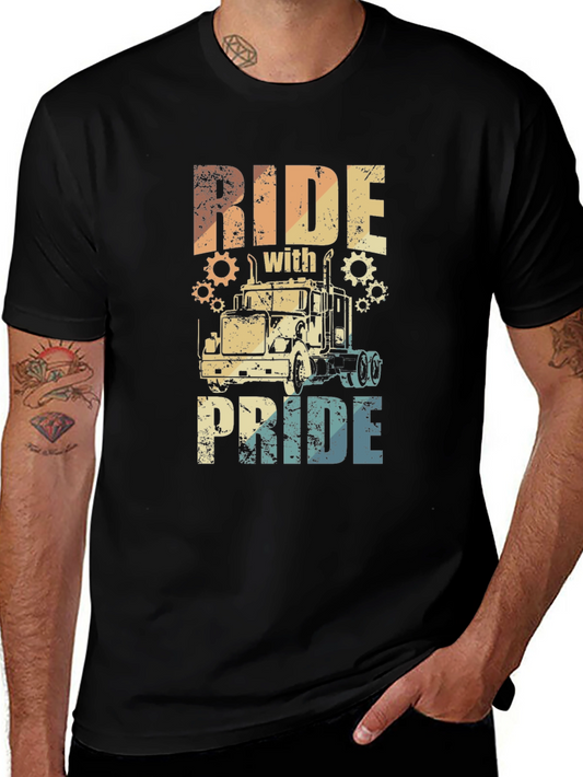 Ride With Pride Trucker T-Shirt