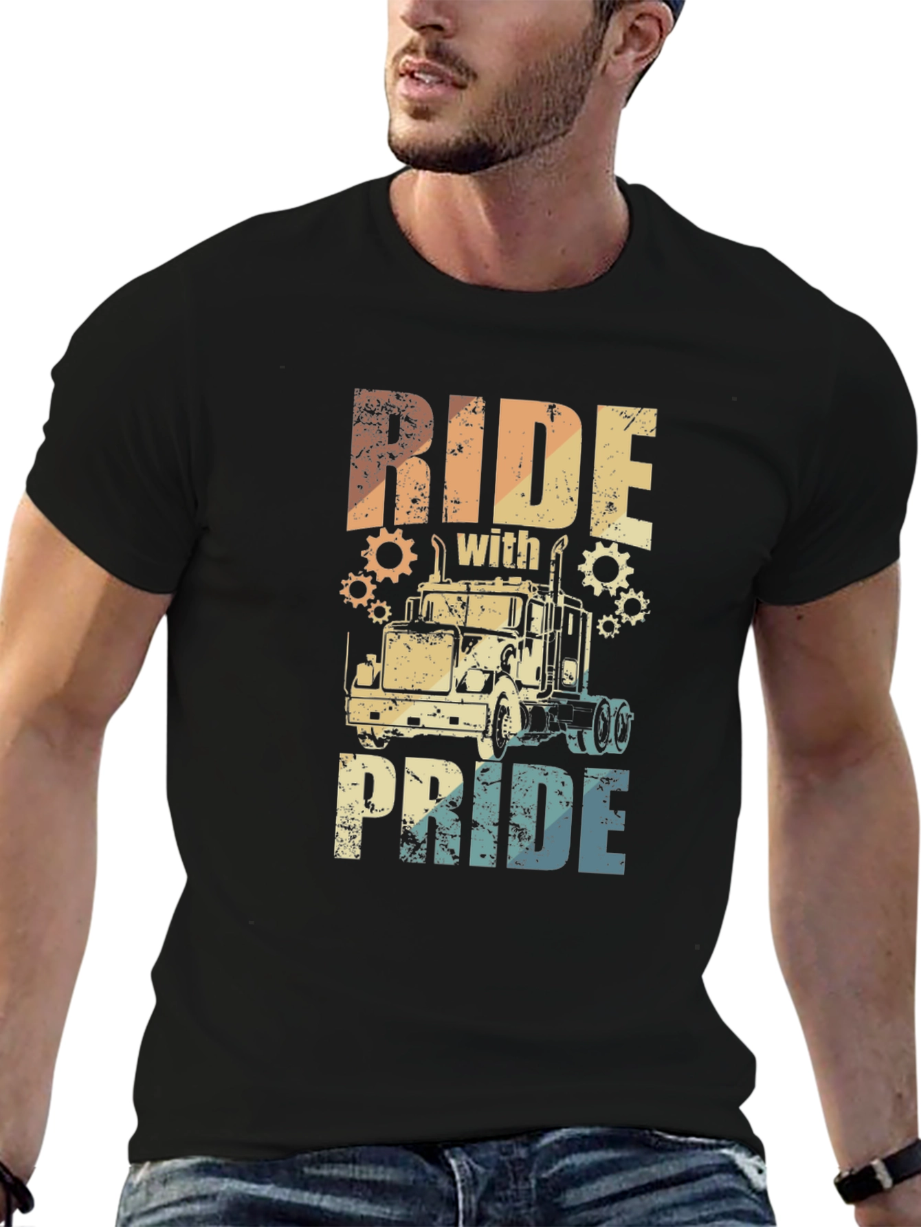 Ride With Pride Trucker T-Shirt