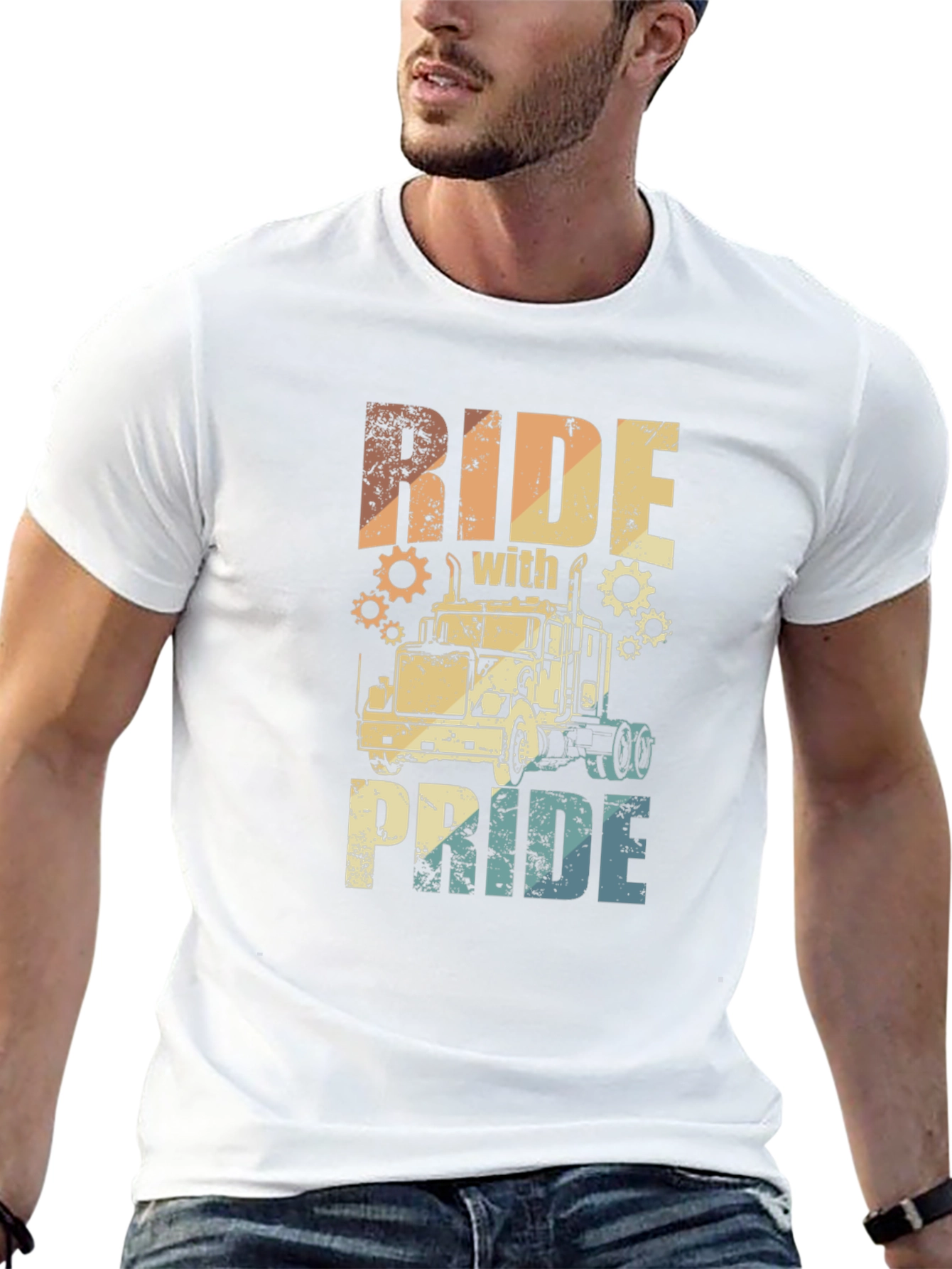 Ride With Pride Trucker T-Shirt