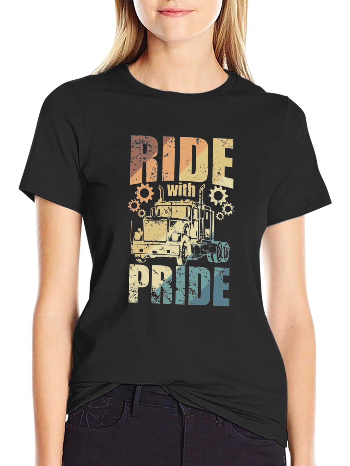 Ride With Pride Trucker T-Shirt