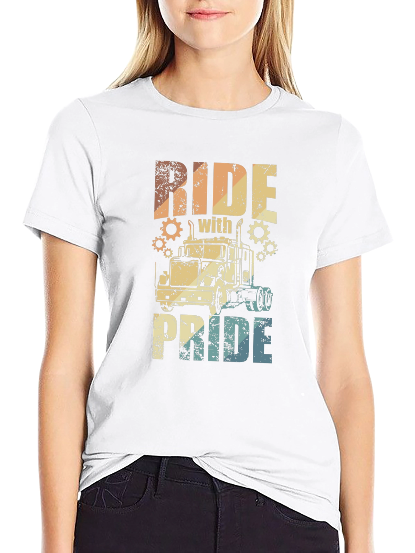 Ride With Pride Trucker T-Shirt