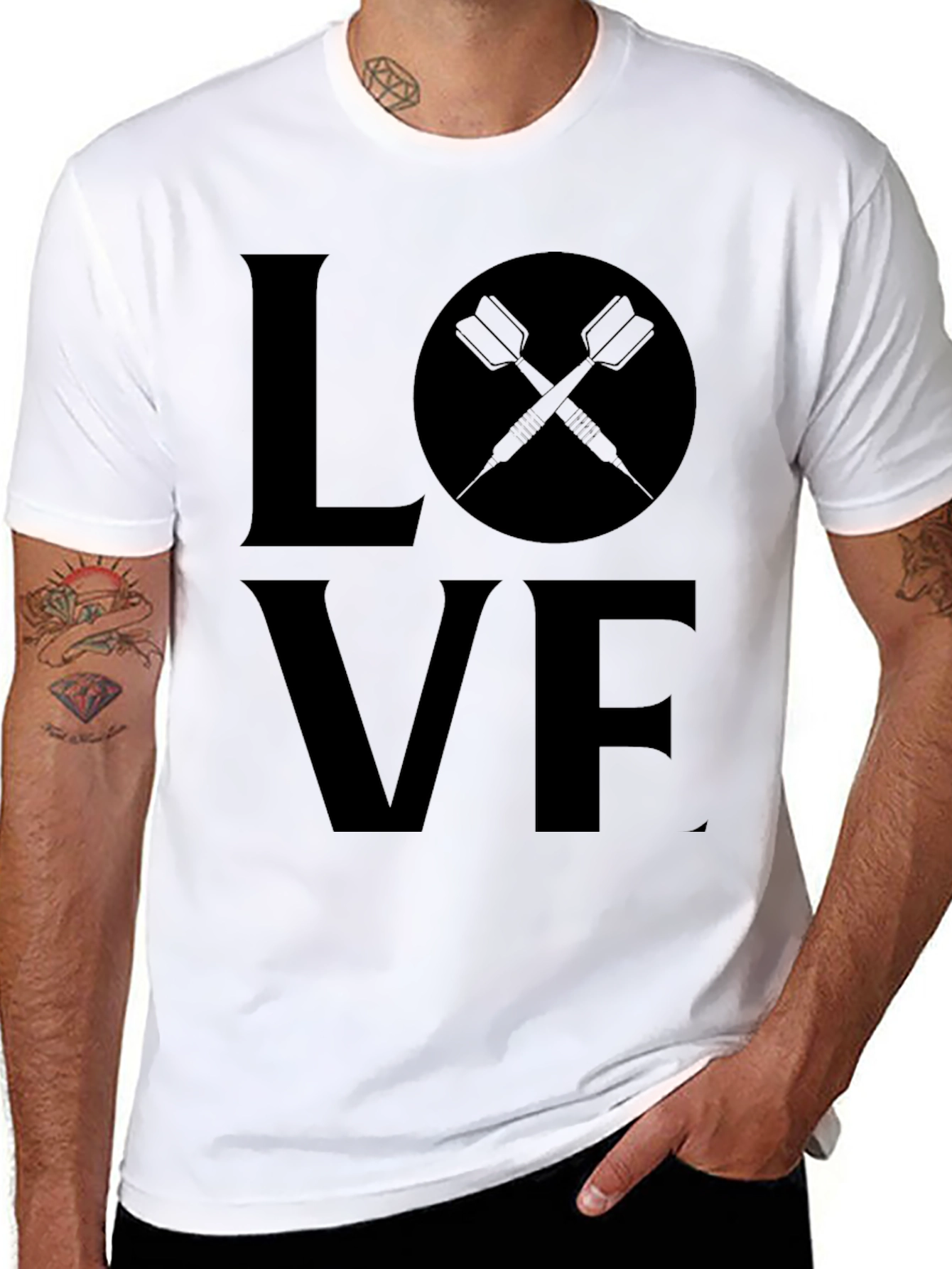 Love Darts Graphic Tee - Stylish Dart Player Apparel