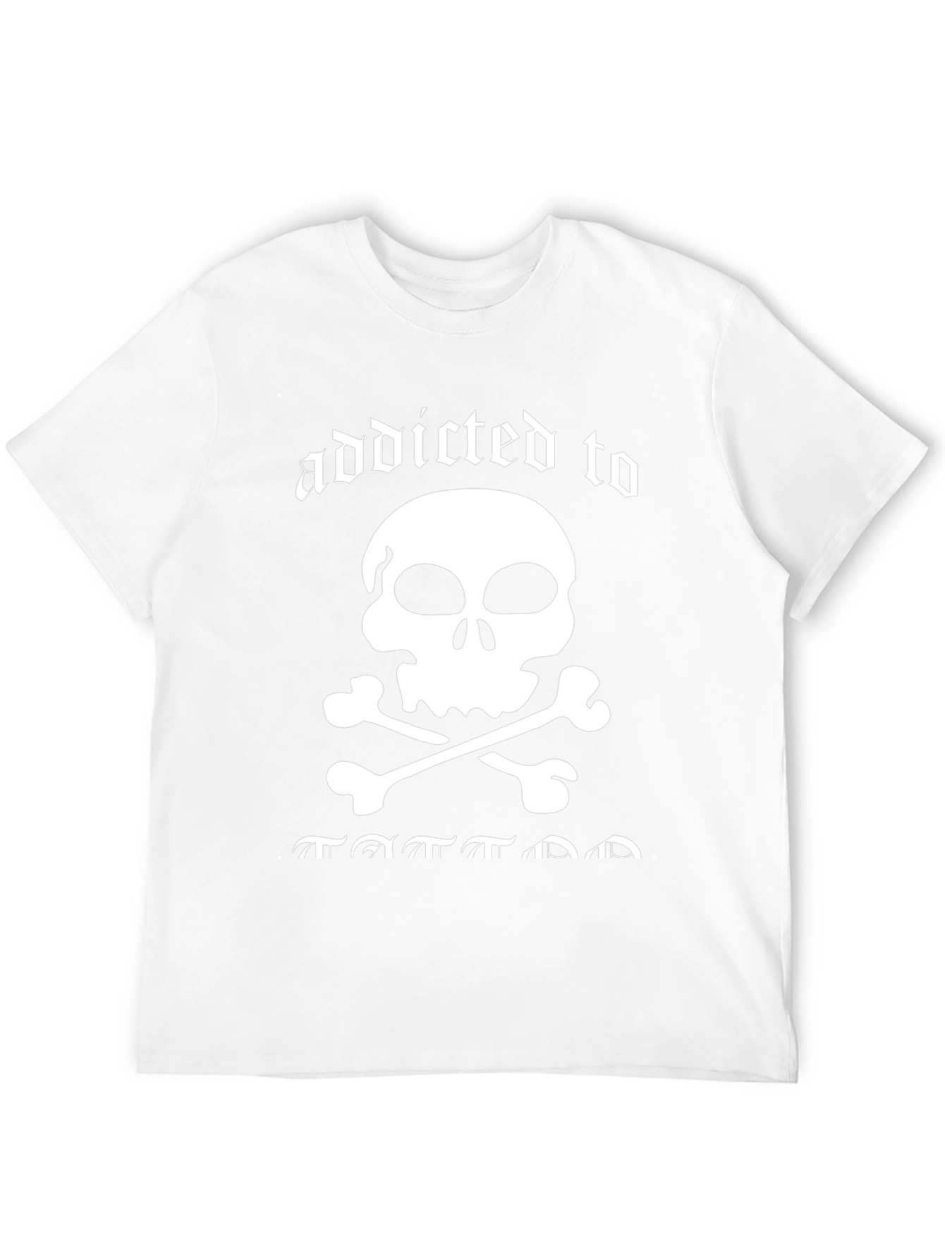 Addicted to Tattoos Skull Graphic Tee