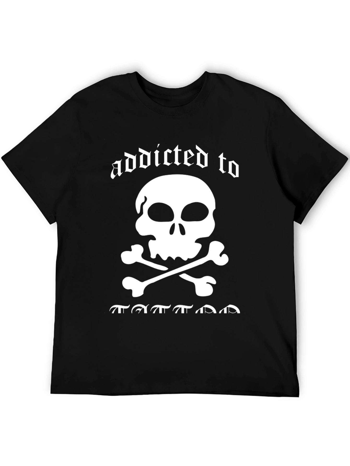 Addicted to Tattoos Skull Graphic Tee