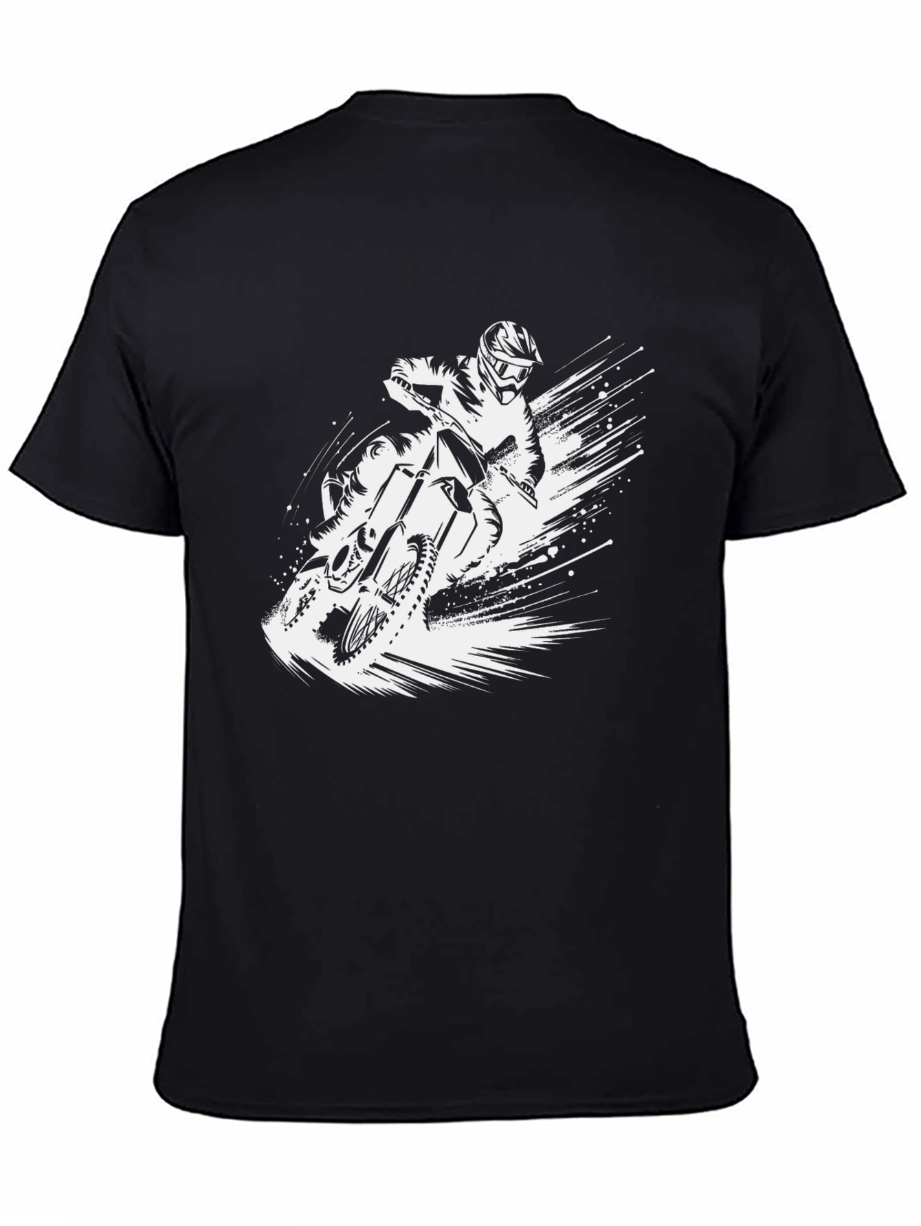 Motocross Rider Graphic Tee - Black