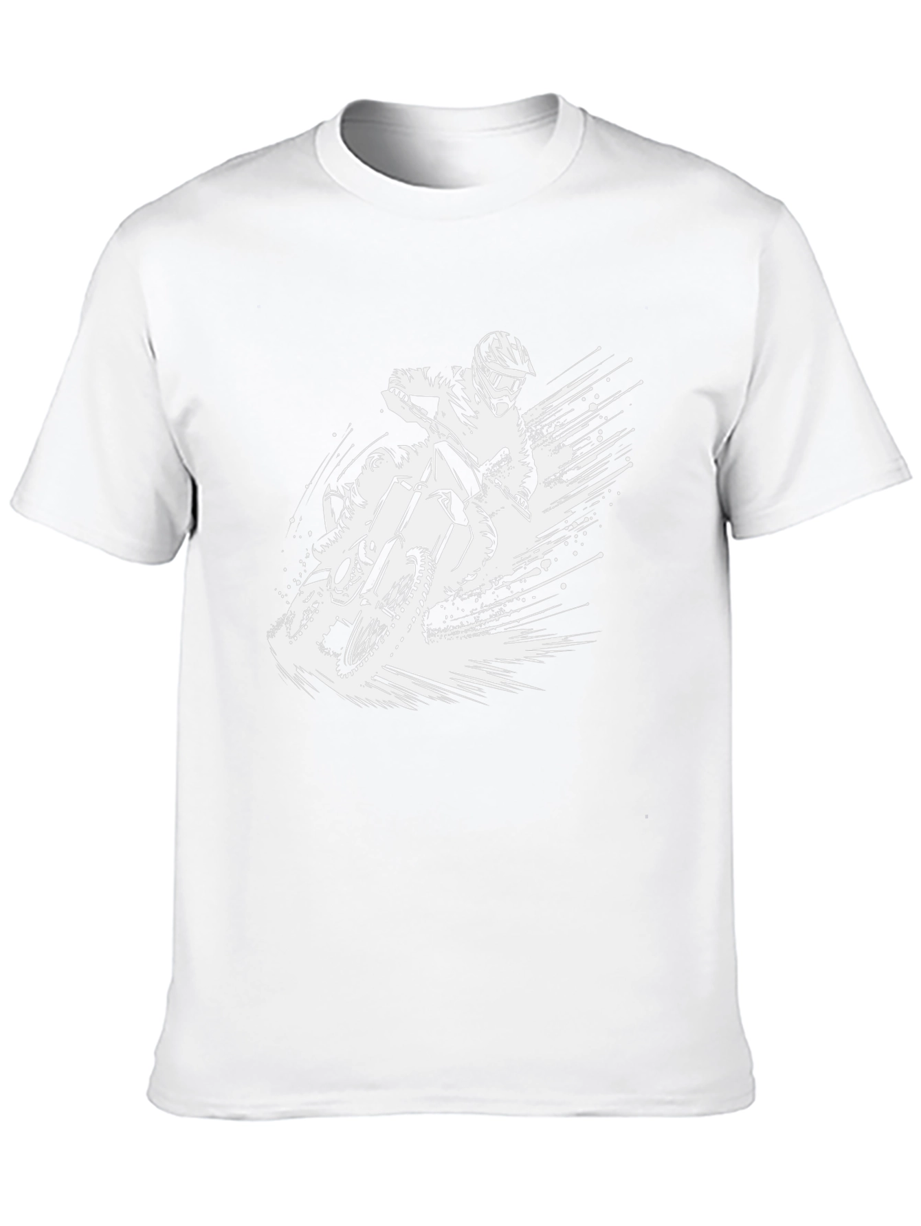 Motocross Rider Graphic Tee - Black
