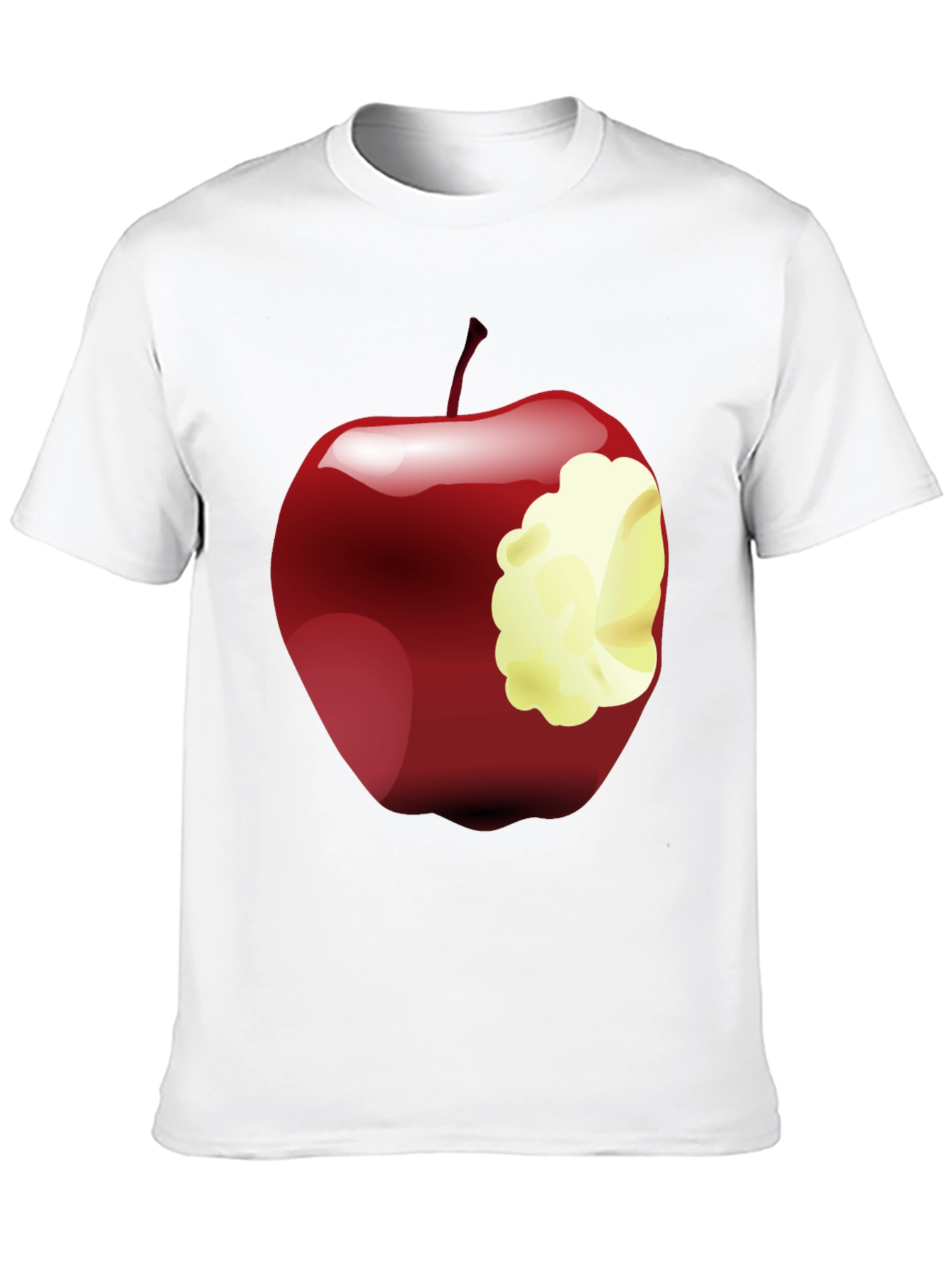 Bitten Apple Graphic Tee - Stylish Casual Wear