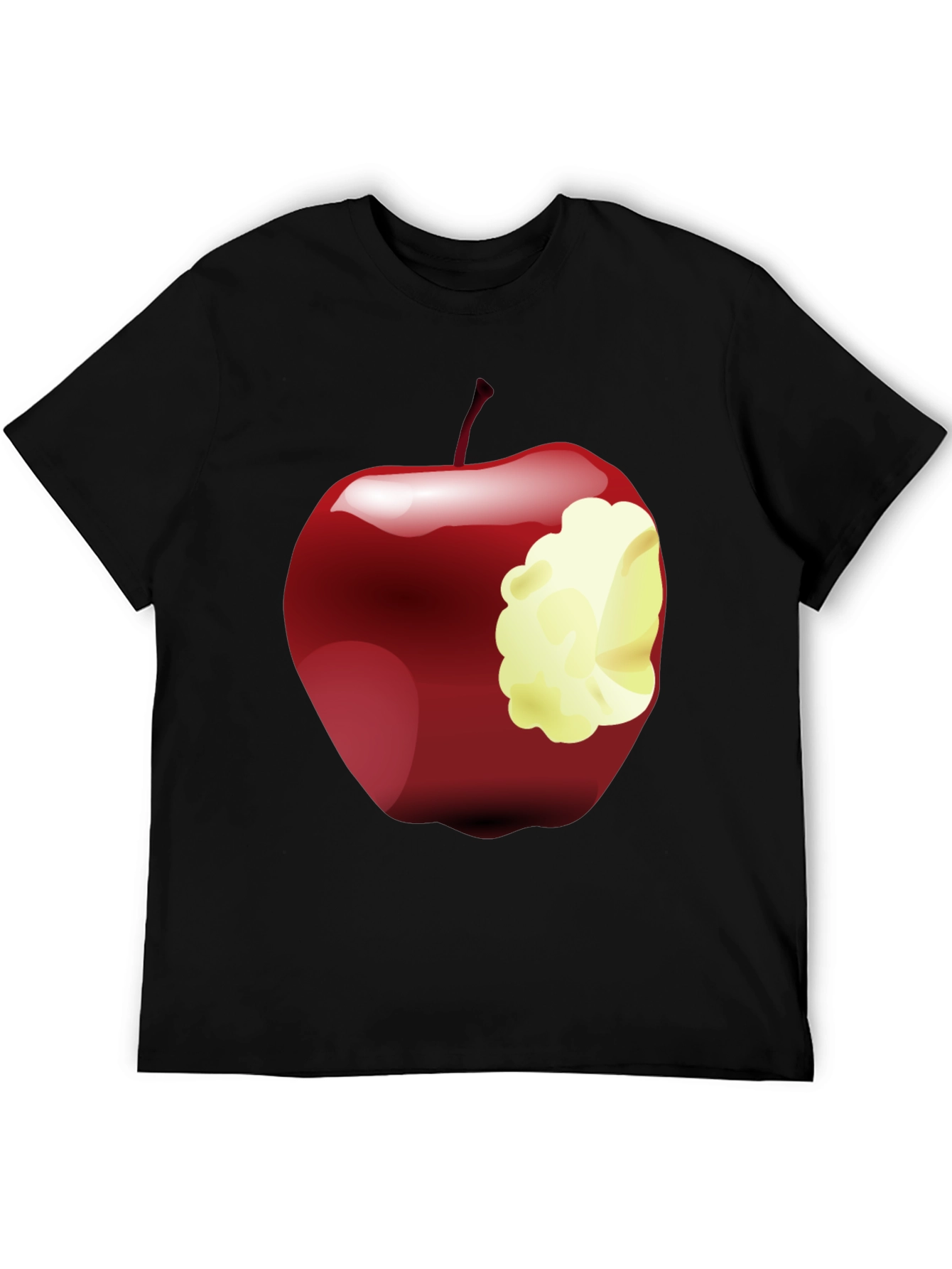 Bitten Apple Graphic Tee - Stylish Casual Wear