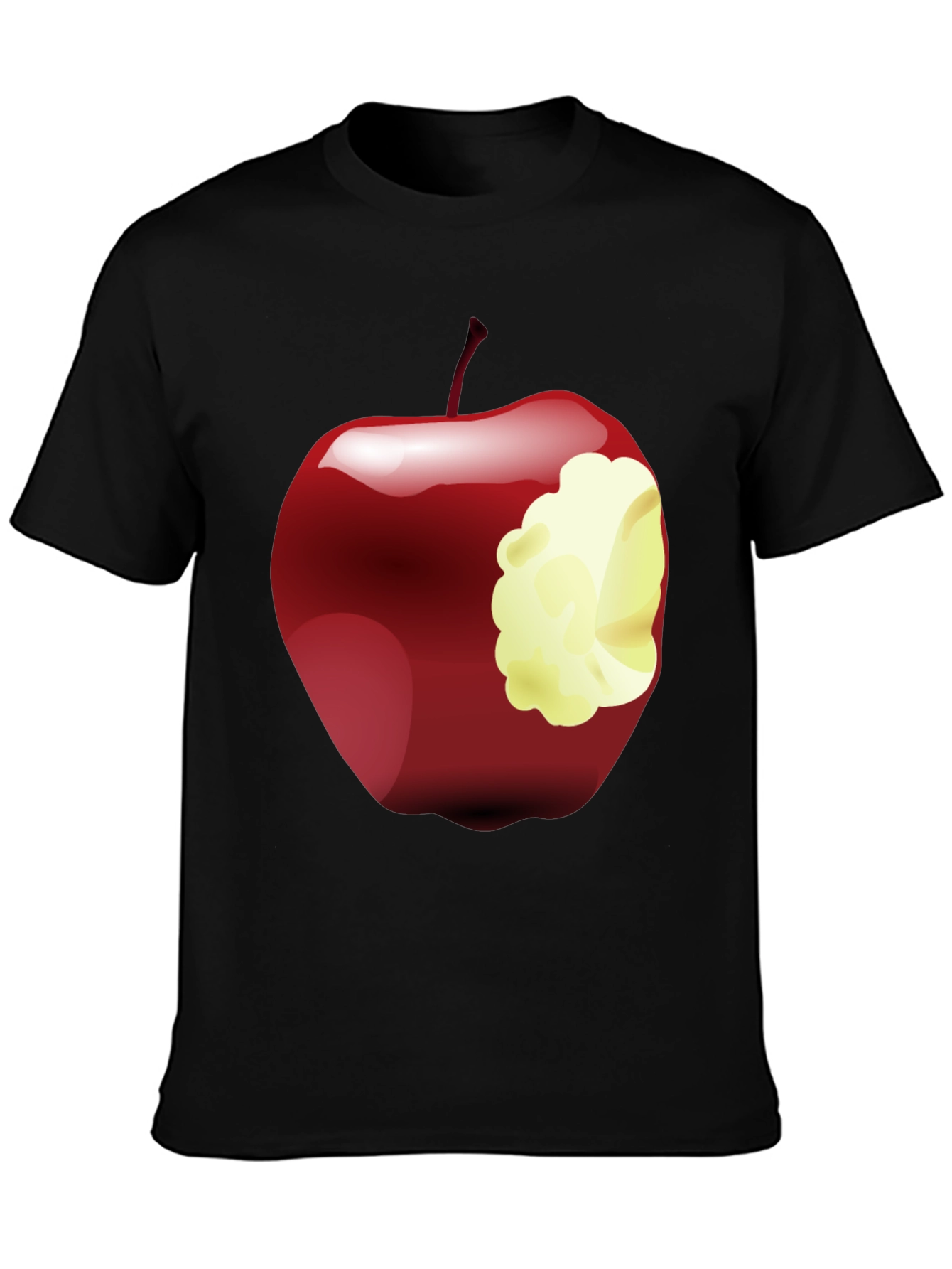 Bitten Apple Graphic Tee - Stylish Casual Wear