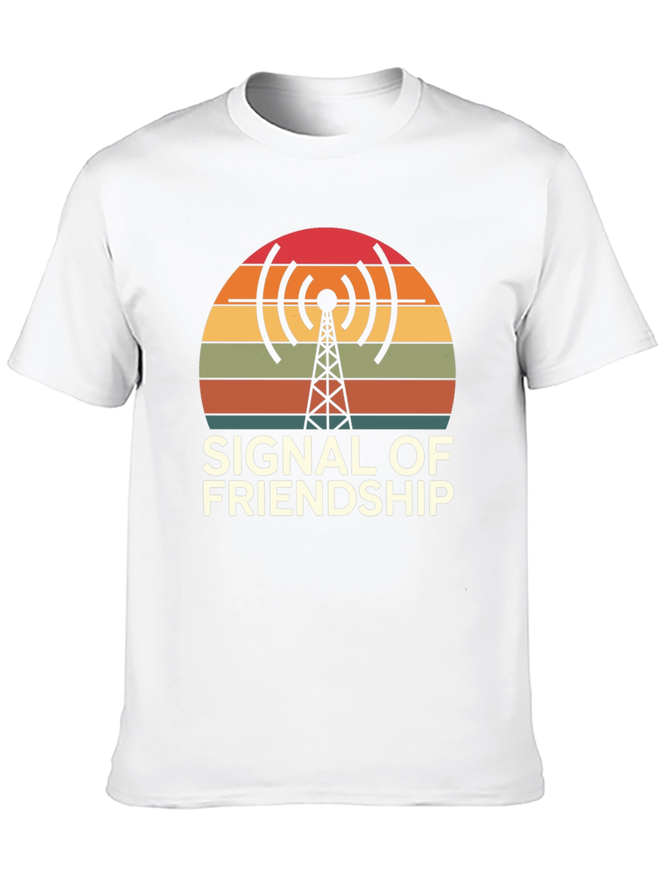 Signal of Friendship Graphic T-Shirt - Retro Design