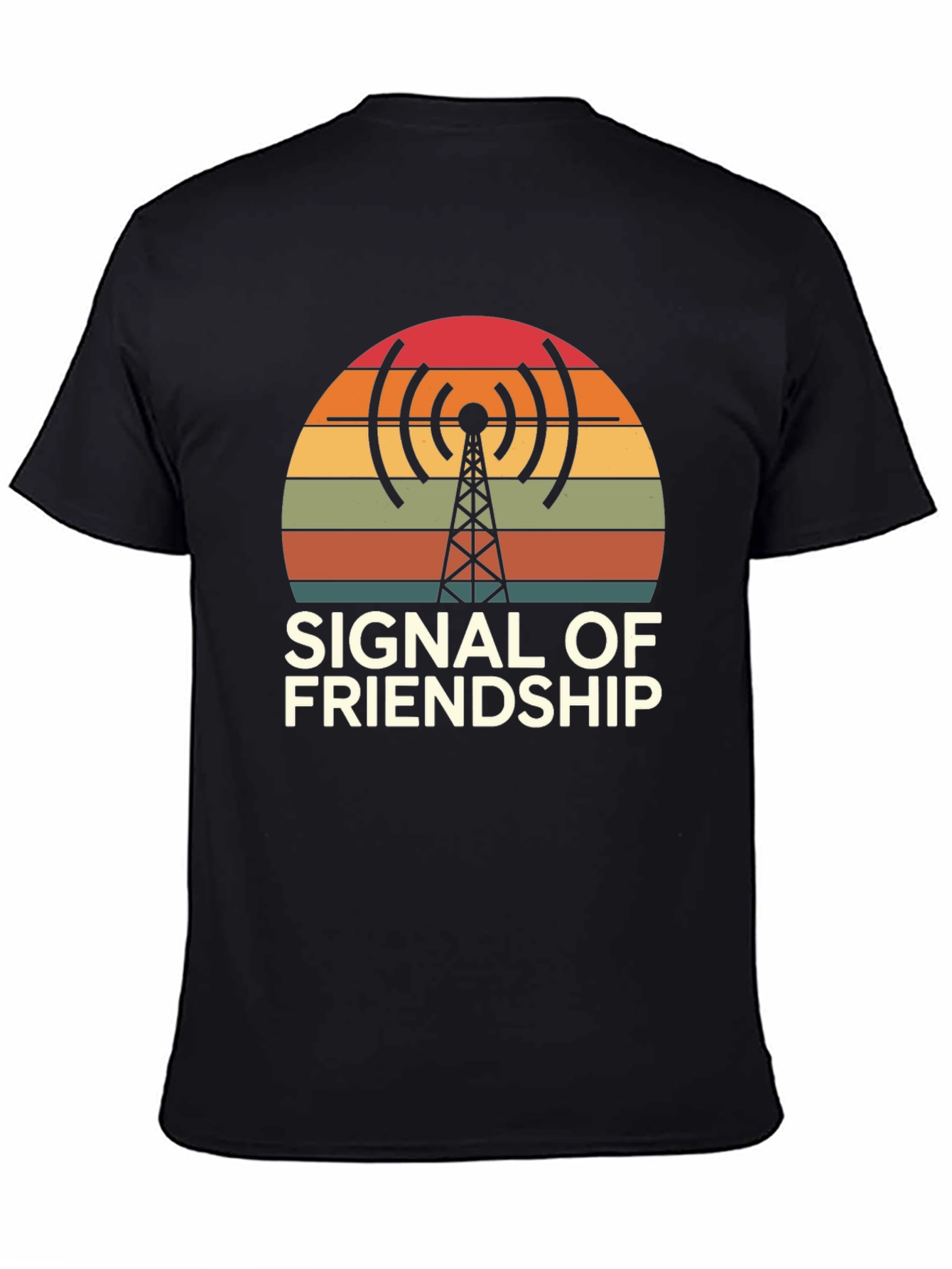 Signal of Friendship Graphic T-Shirt - Retro Design