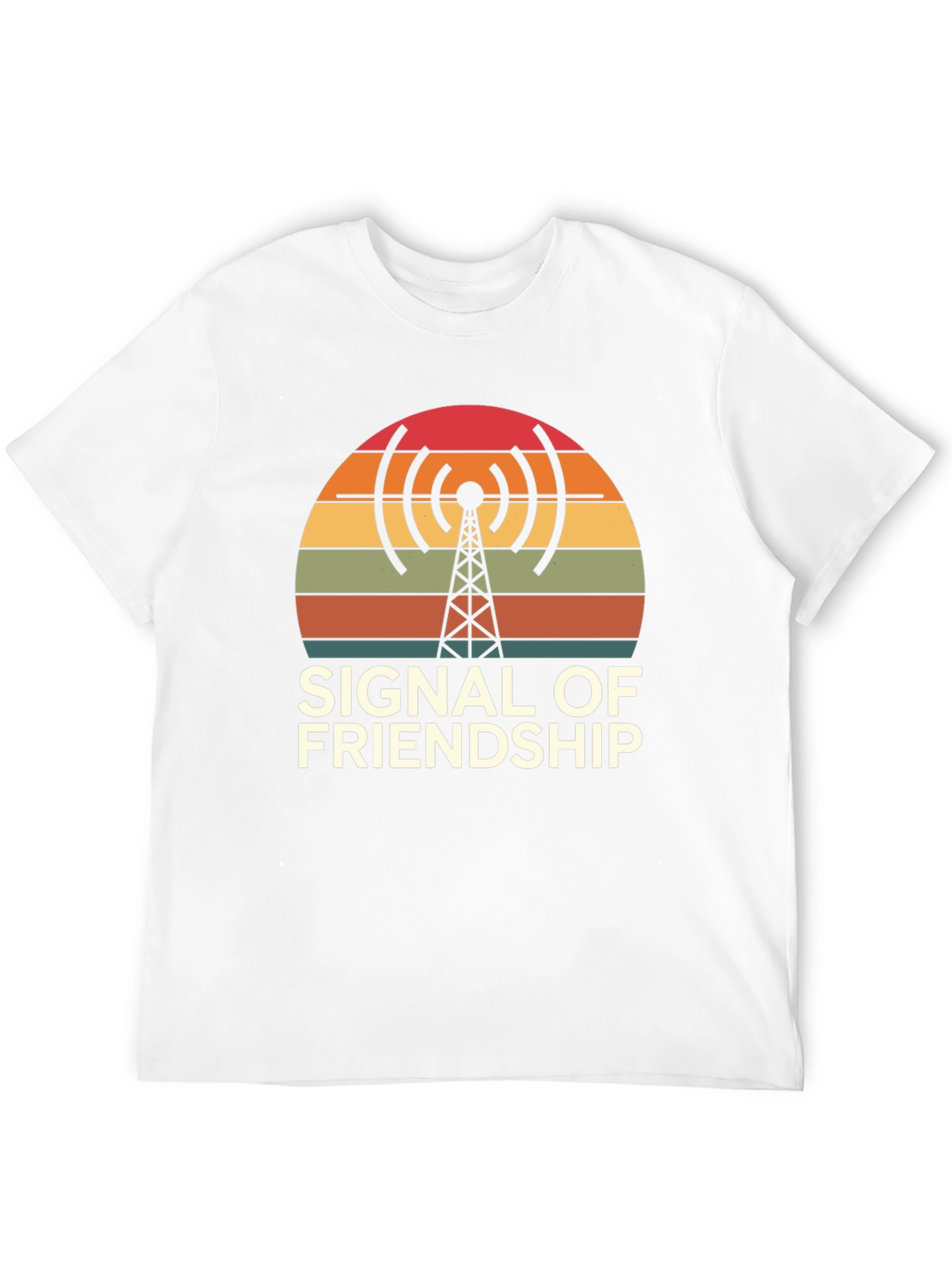 Signal of Friendship Graphic T-Shirt - Retro Design
