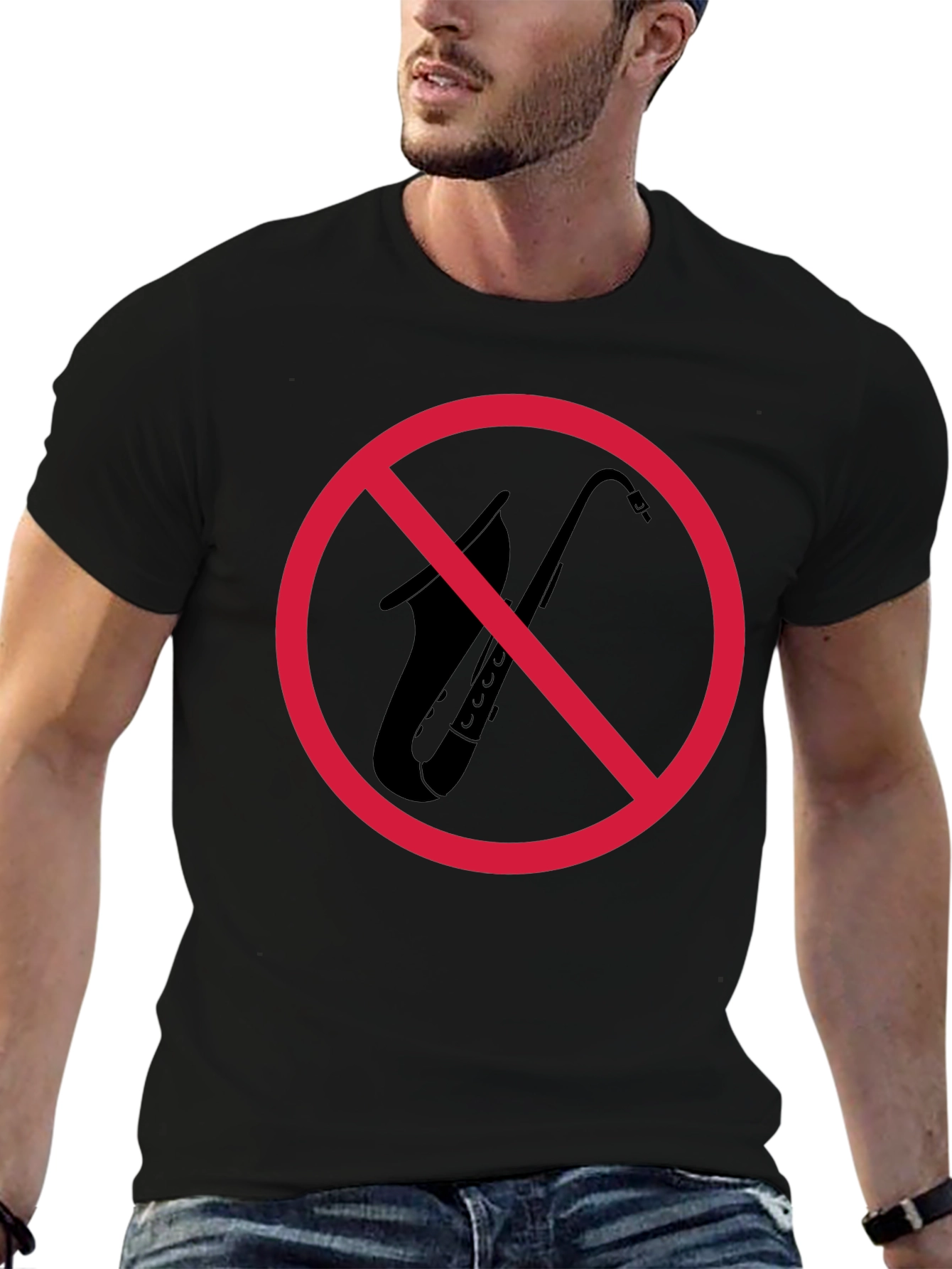 Saxophone Ban T-Shirt: Express Your Musical Rebellion!