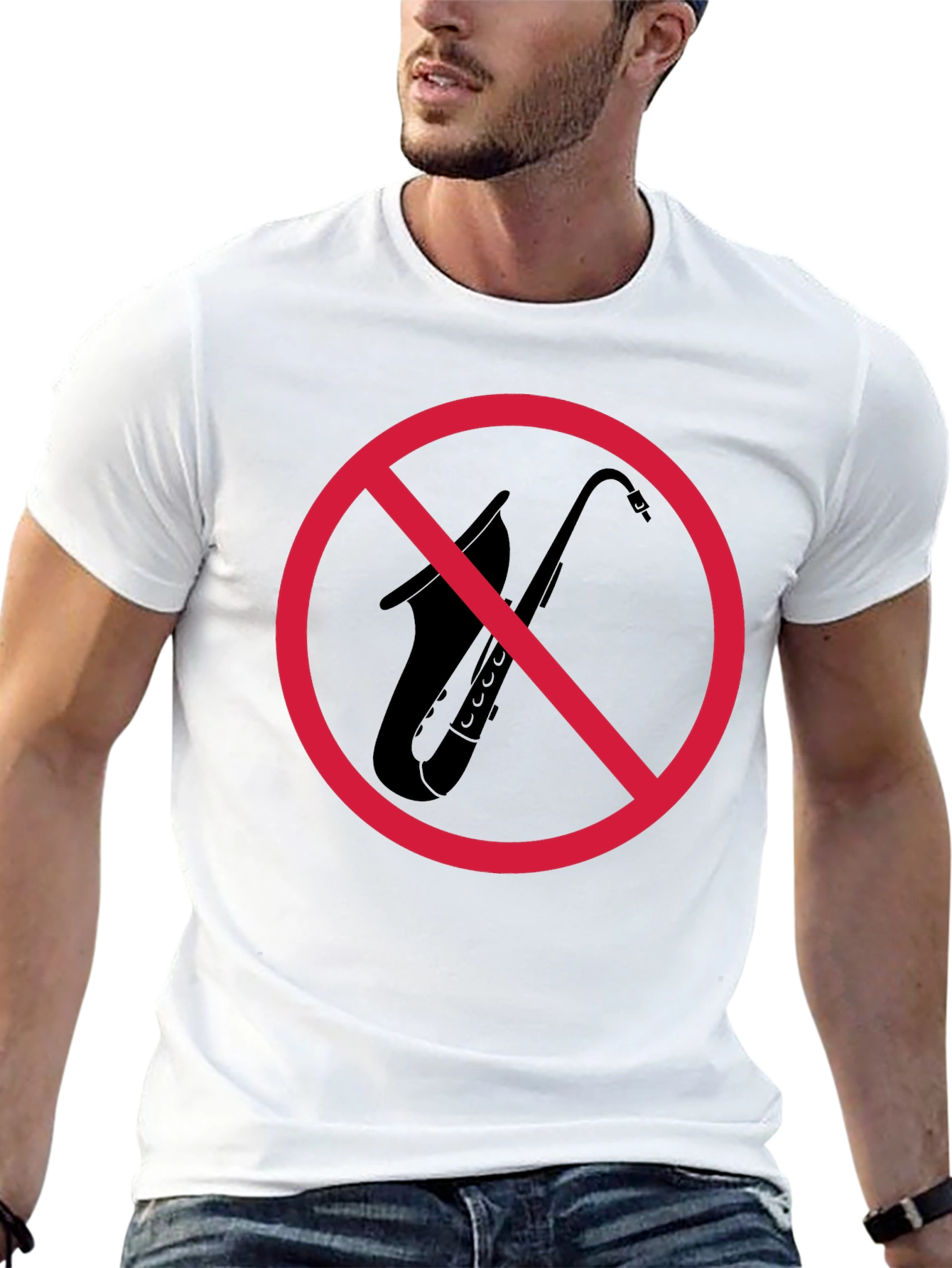 Saxophone Ban T-Shirt: Express Your Musical Rebellion!