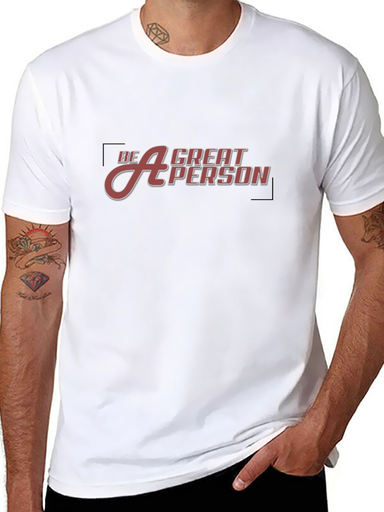 Be A Great Person Black Tee