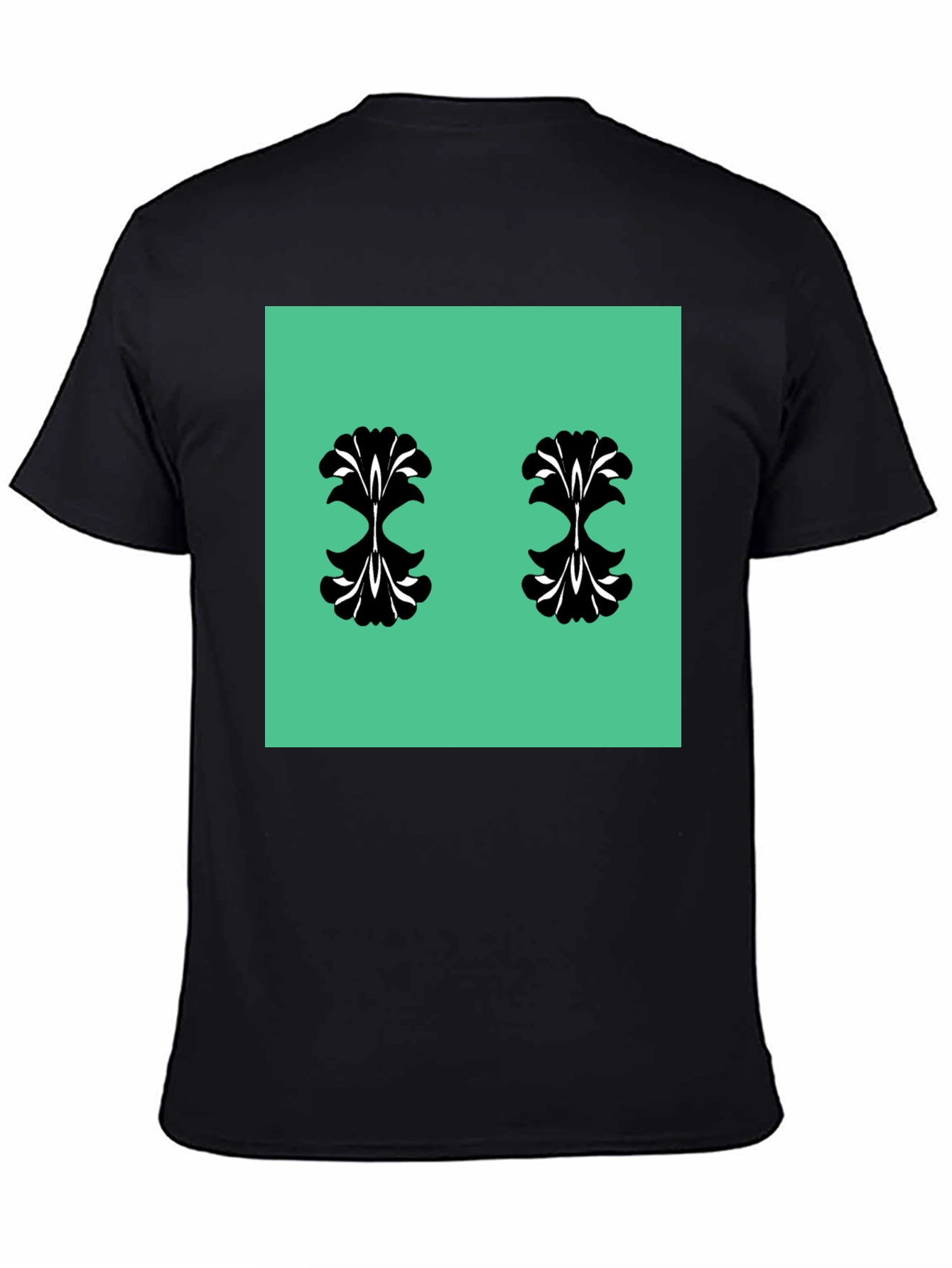 Unique Pattern Black T-Shirt