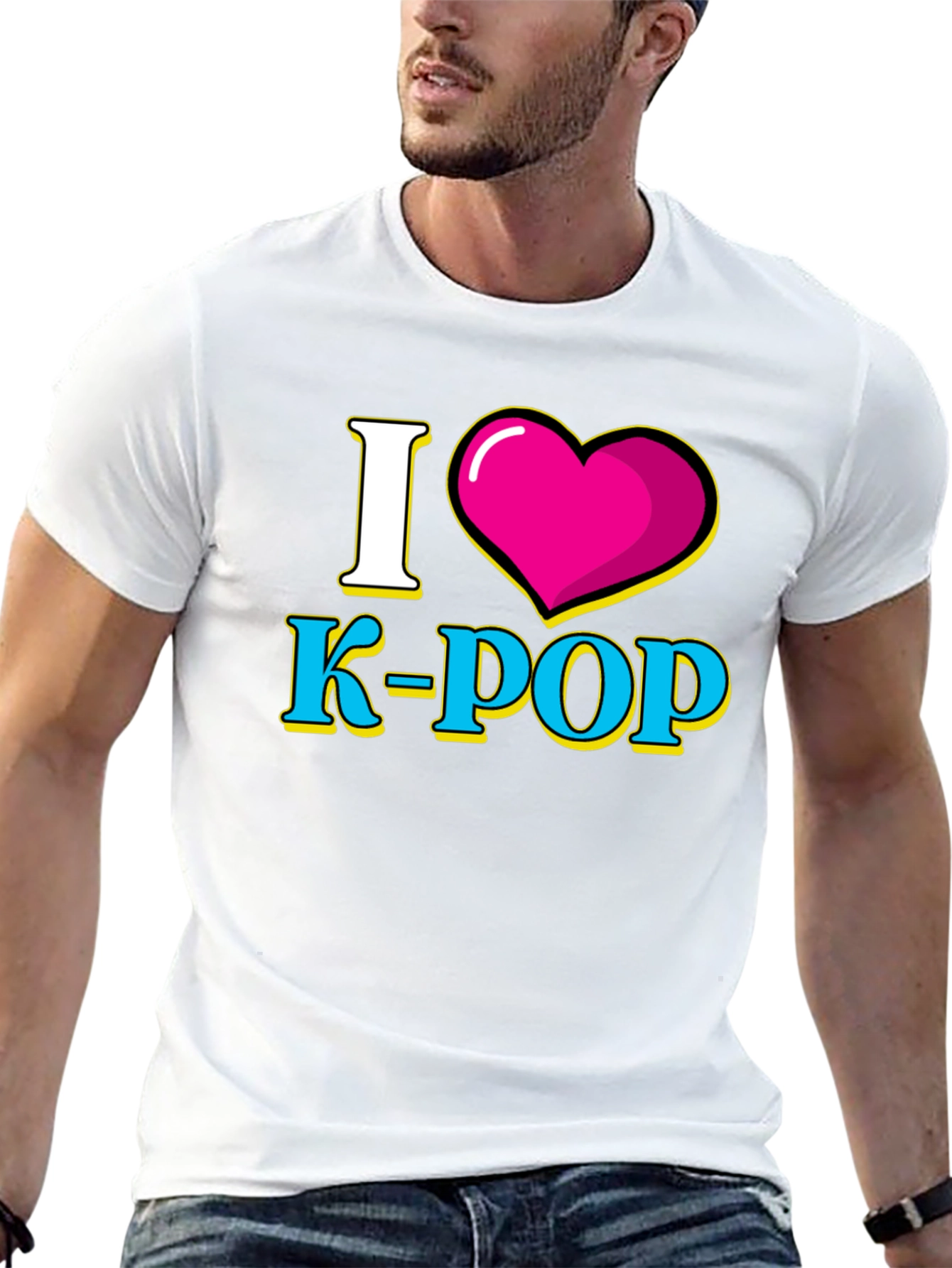 I Heart K-POP Black Graphic Tee