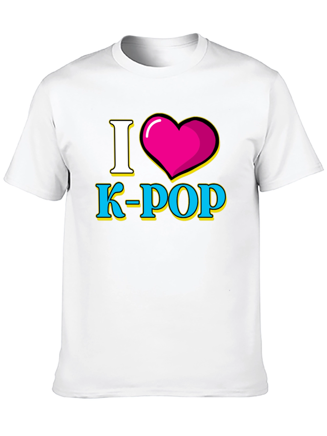 I Heart K-POP Black Graphic Tee