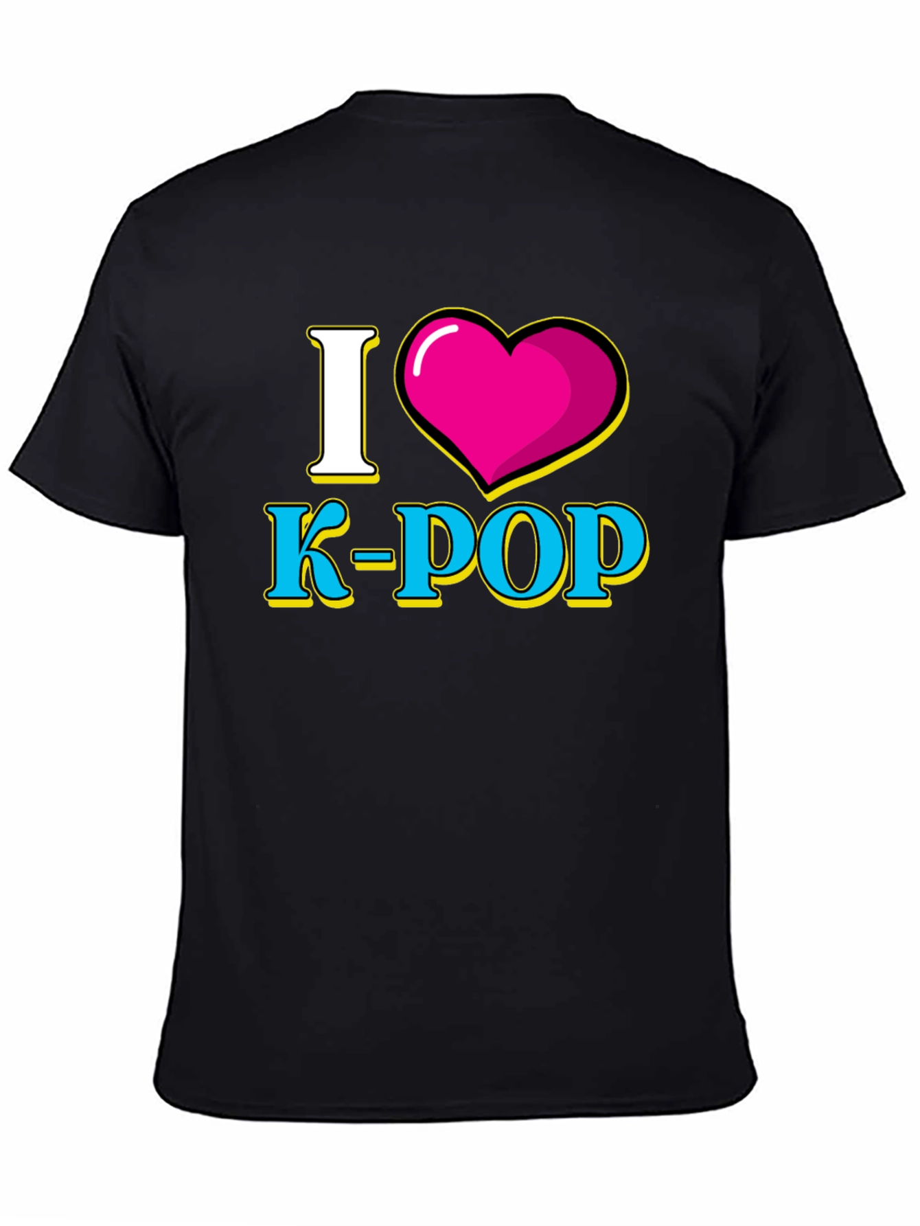 I Heart K-POP Black Graphic Tee