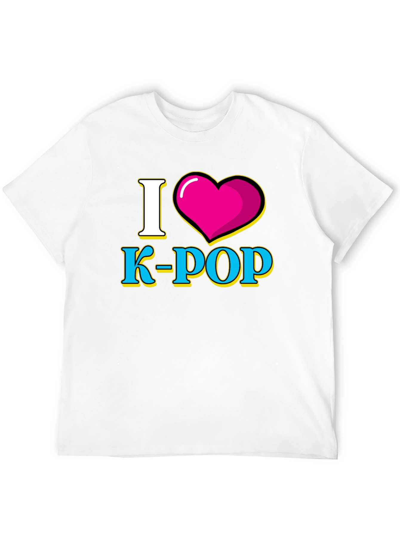 I Heart K-POP Black Graphic Tee