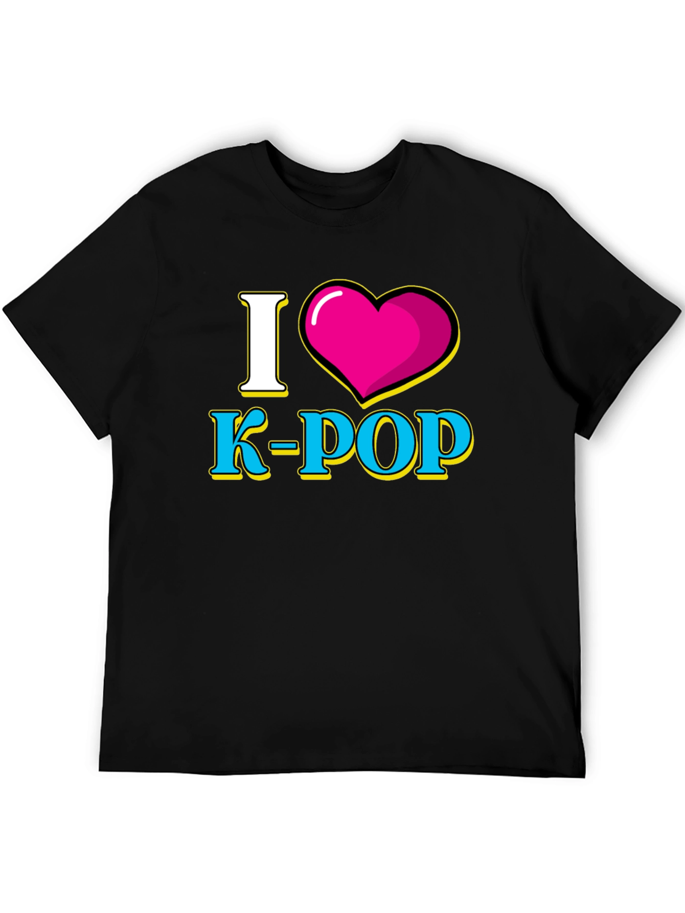 I Heart K-POP Black Graphic Tee