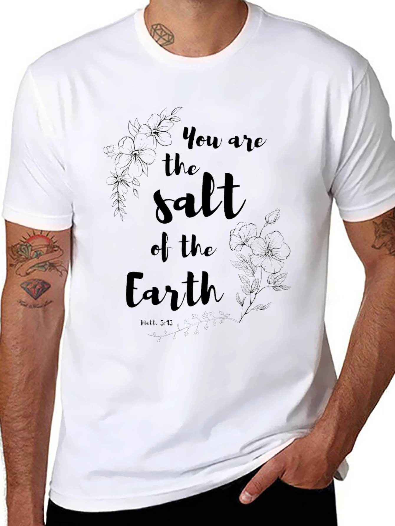Salt of the Earth Black Graphic Tee