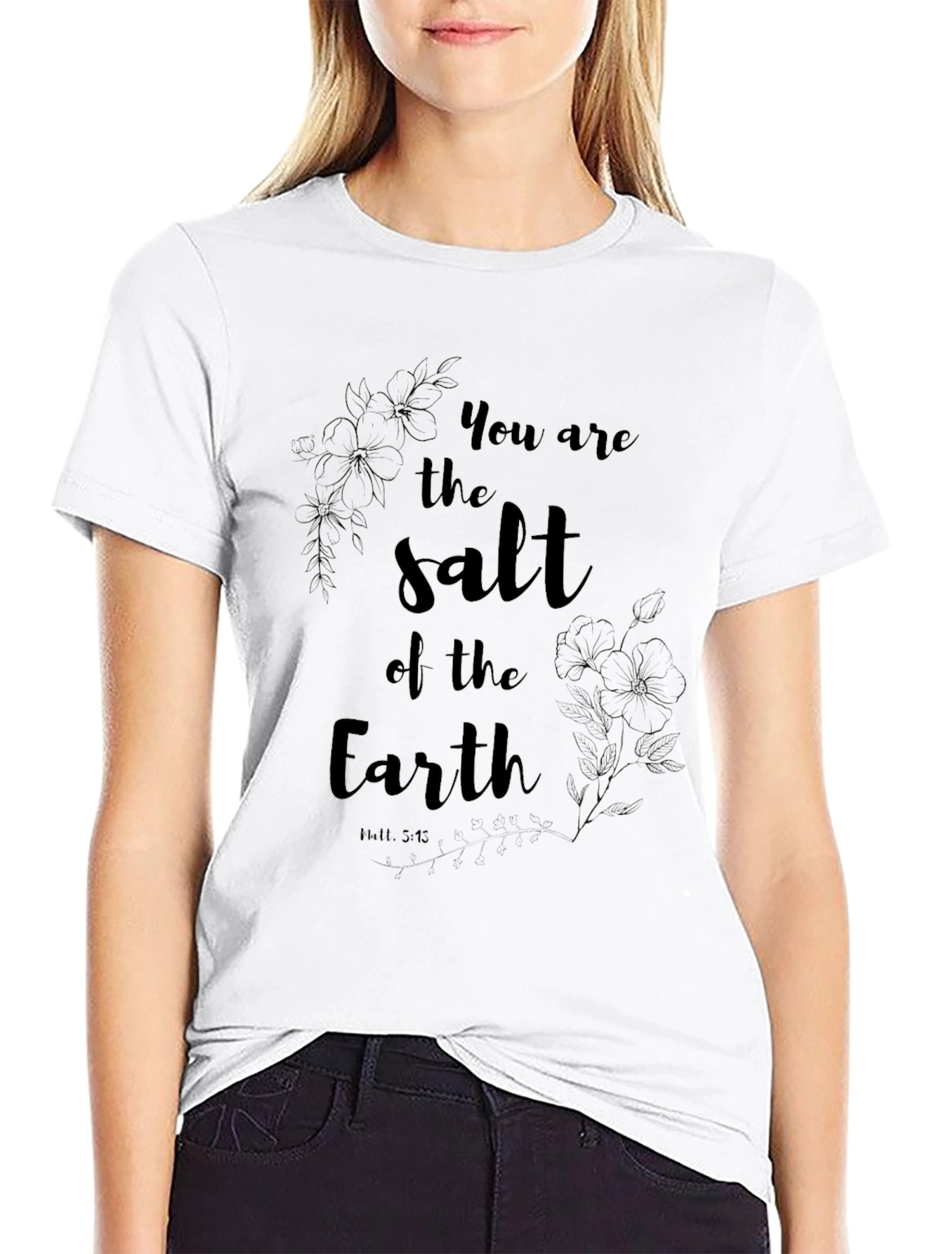 Salt of the Earth Black Graphic Tee